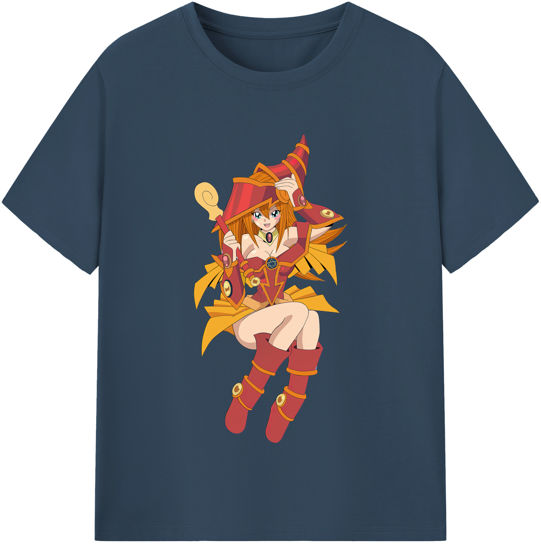 （画像用） 遊☆戯☆王 Yu-Gi-Oh! レディースカジュアルプリントTシャツ（綿100％）