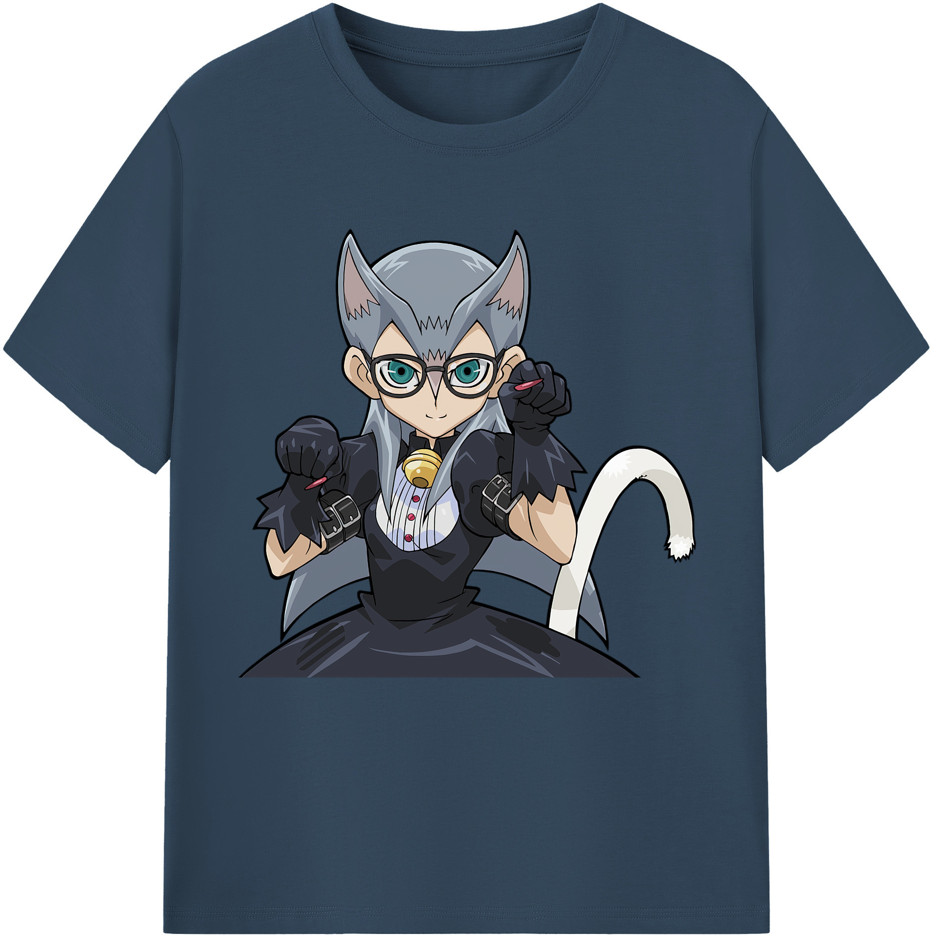 （画像用） 遊☆戯☆王 Yu-Gi-Oh! レディースカジュアルプリントTシャツ（綿100％）