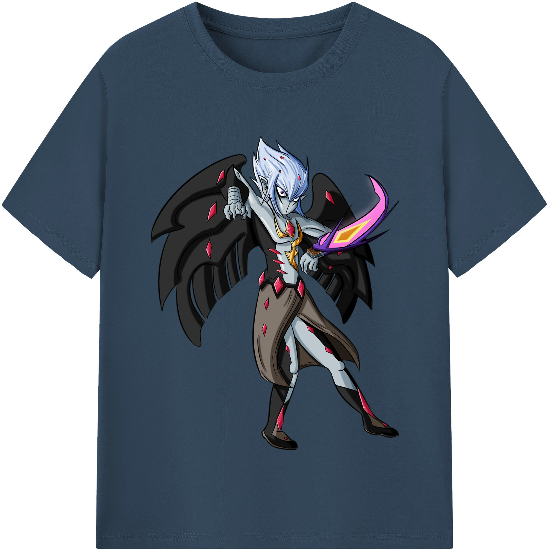 （画像用） 遊☆戯☆王 Yu-Gi-Oh! レディースカジュアルプリントTシャツ（綿100％）