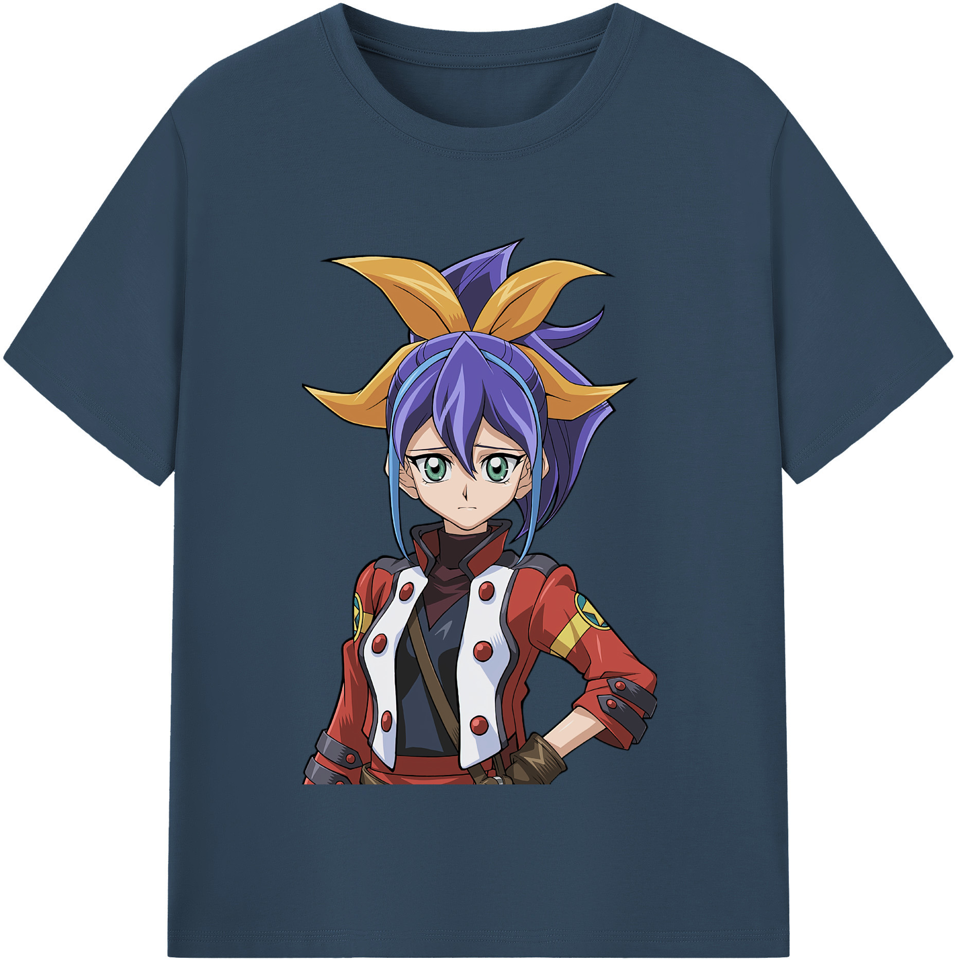 （画像用） 遊☆戯☆王 Yu-Gi-Oh! レディースカジュアルプリントTシャツ（綿100％）