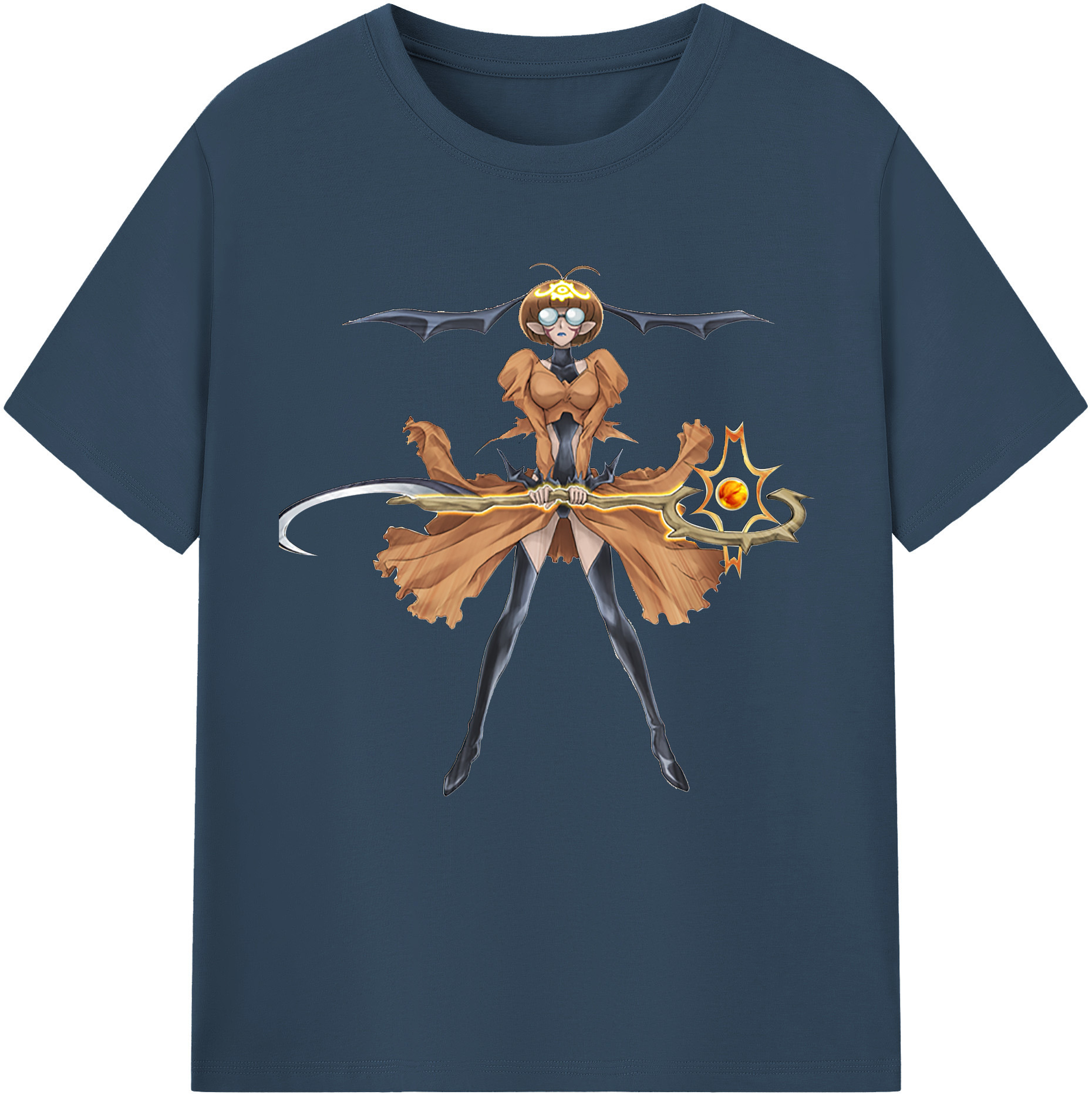 （画像用） 遊☆戯☆王 Yu-Gi-Oh! レディースカジュアルプリントTシャツ（綿100％）