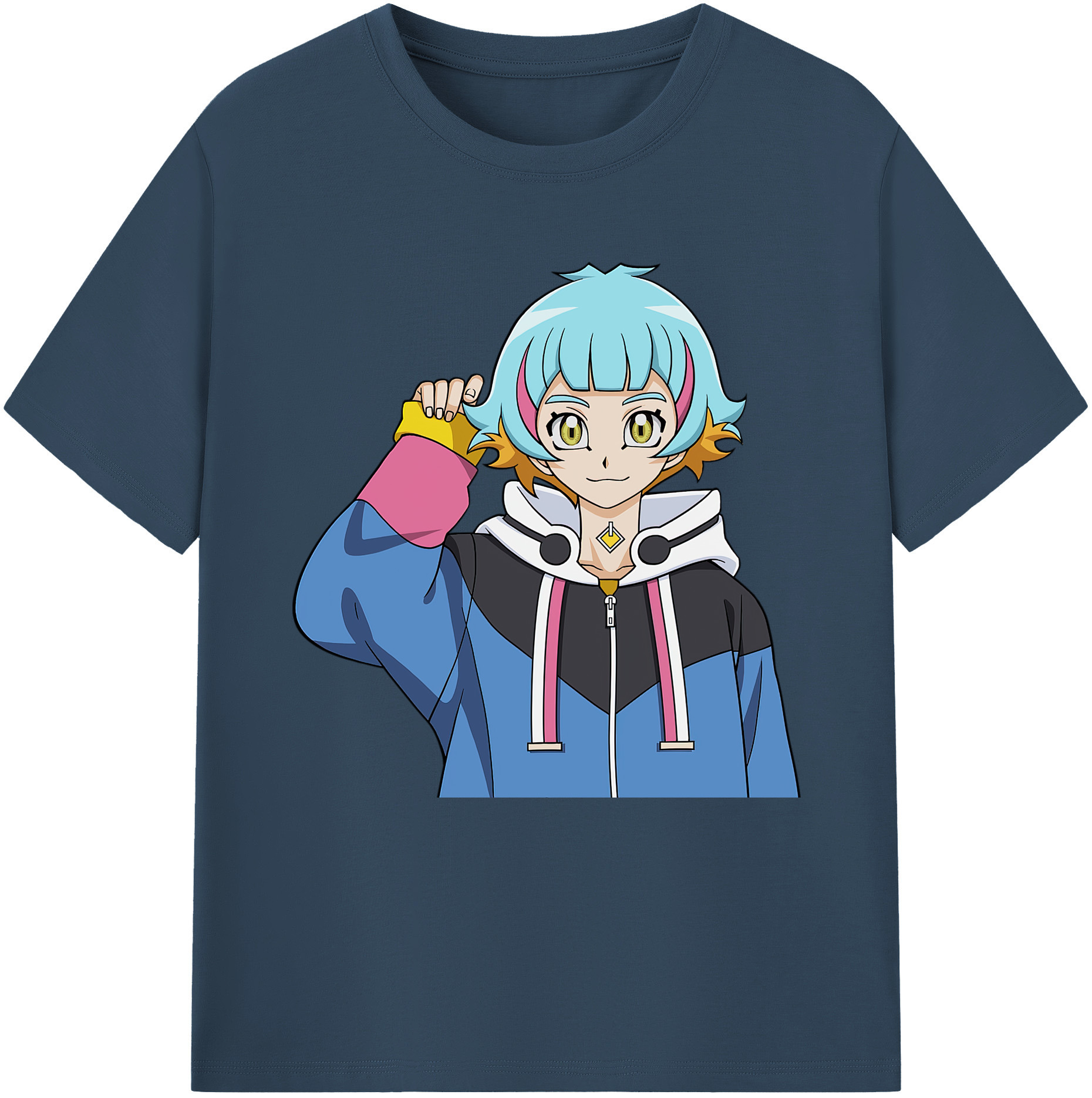 （画像用） 遊☆戯☆王 Yu-Gi-Oh! レディースカジュアルプリントTシャツ（綿100％）