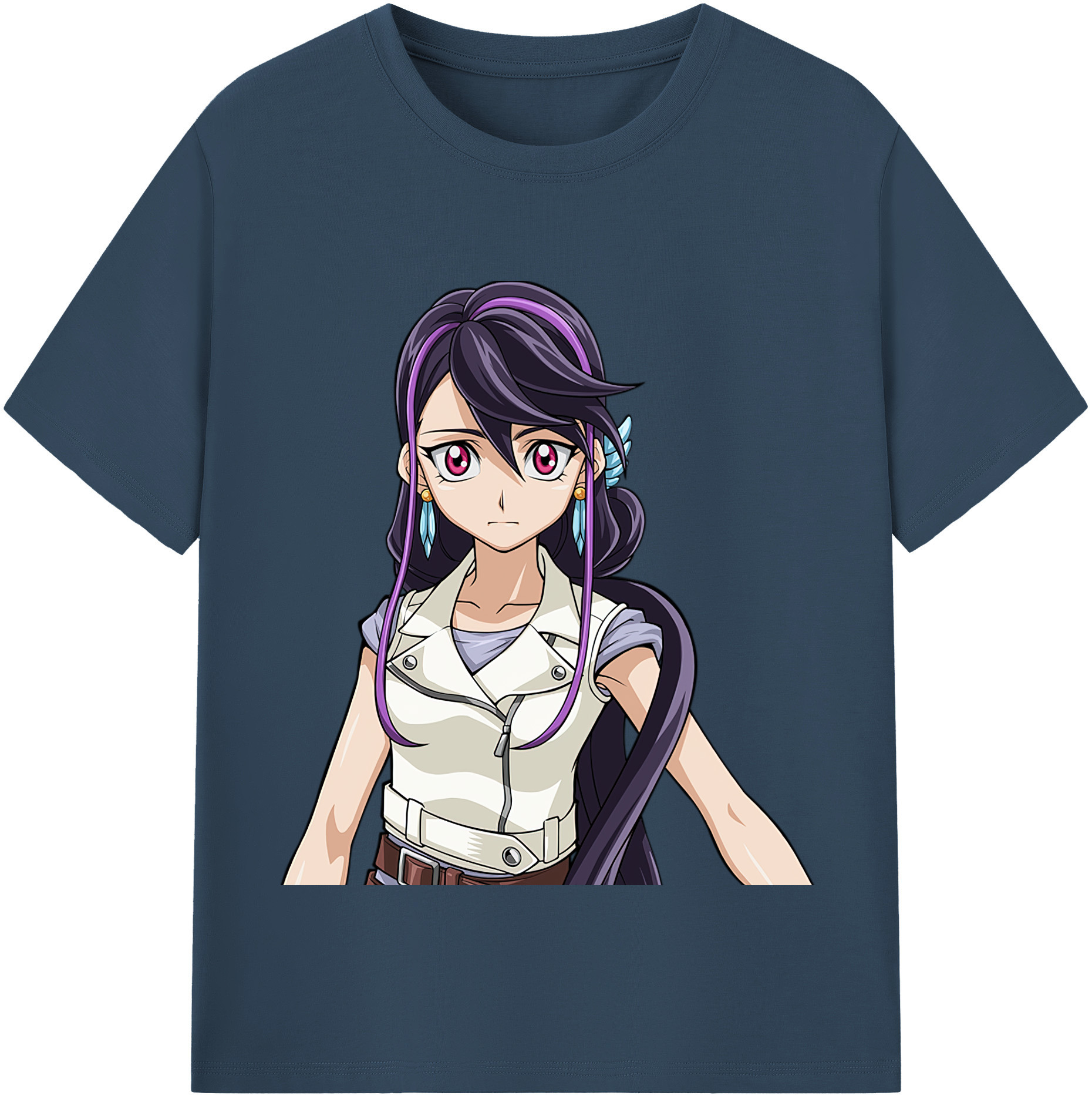 （画像用） 遊☆戯☆王 Yu-Gi-Oh! レディースカジュアルプリントTシャツ（綿100％）