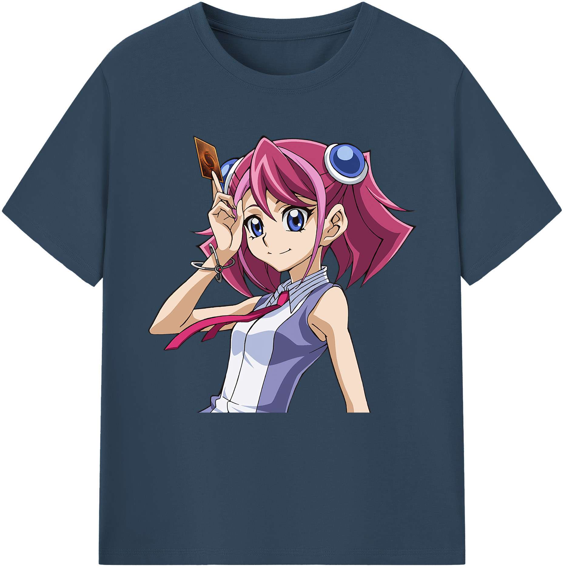 （画像用） 遊☆戯☆王 Yu-Gi-Oh! レディースカジュアルプリントTシャツ（綿100％）