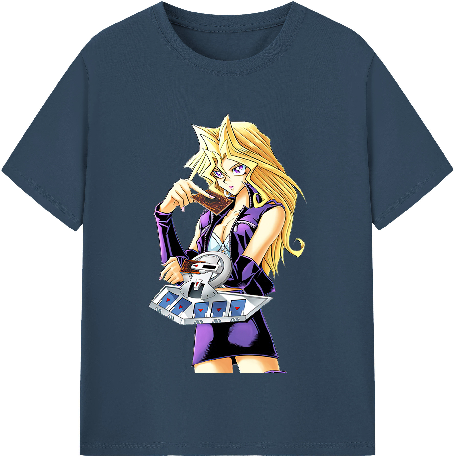 （画像用） 遊☆戯☆王 Yu-Gi-Oh! レディースカジュアルプリントTシャツ（綿100％）