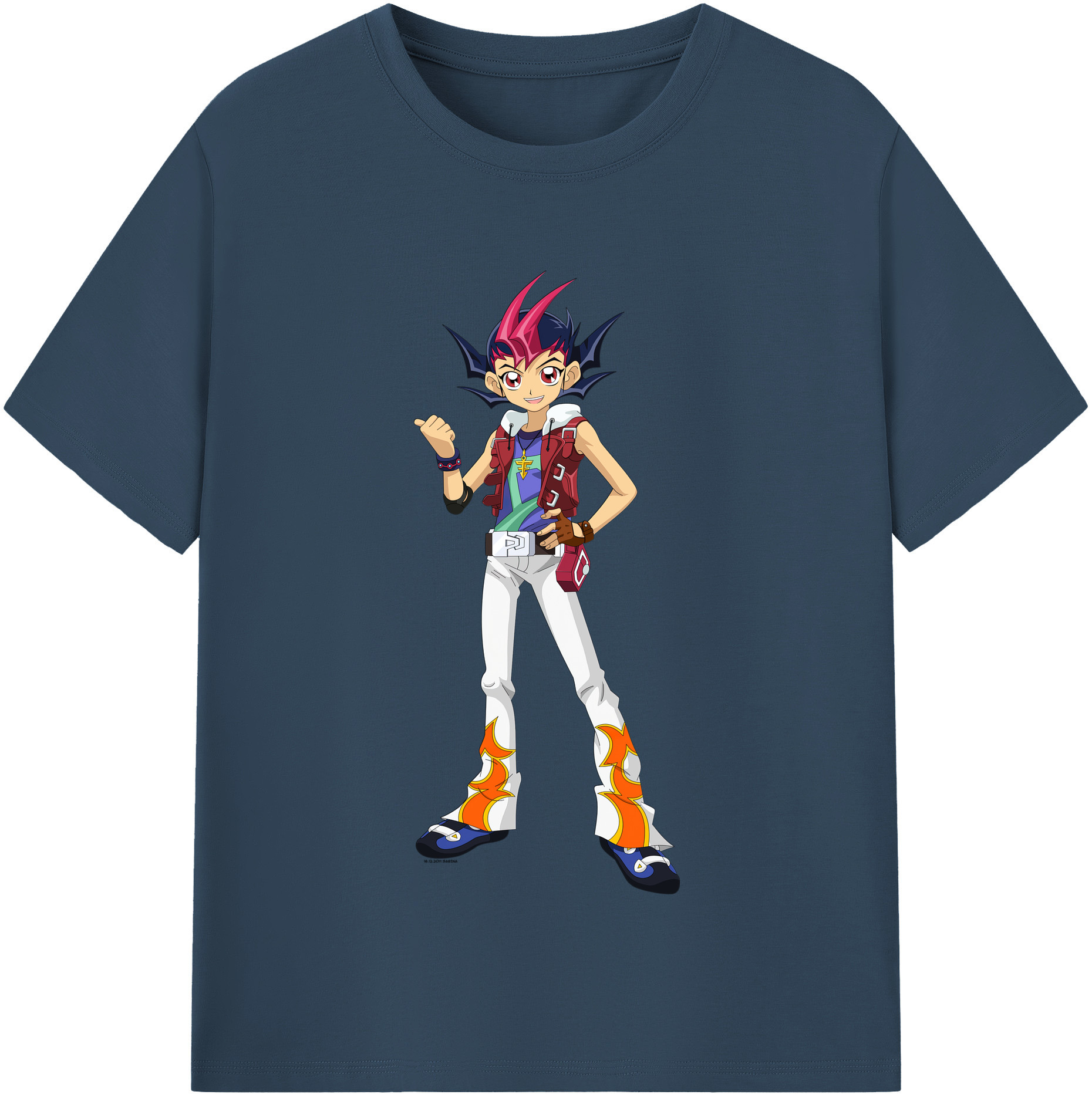 （画像用） 遊☆戯☆王 Yu-Gi-Oh! レディースカジュアルプリントTシャツ（綿100％）