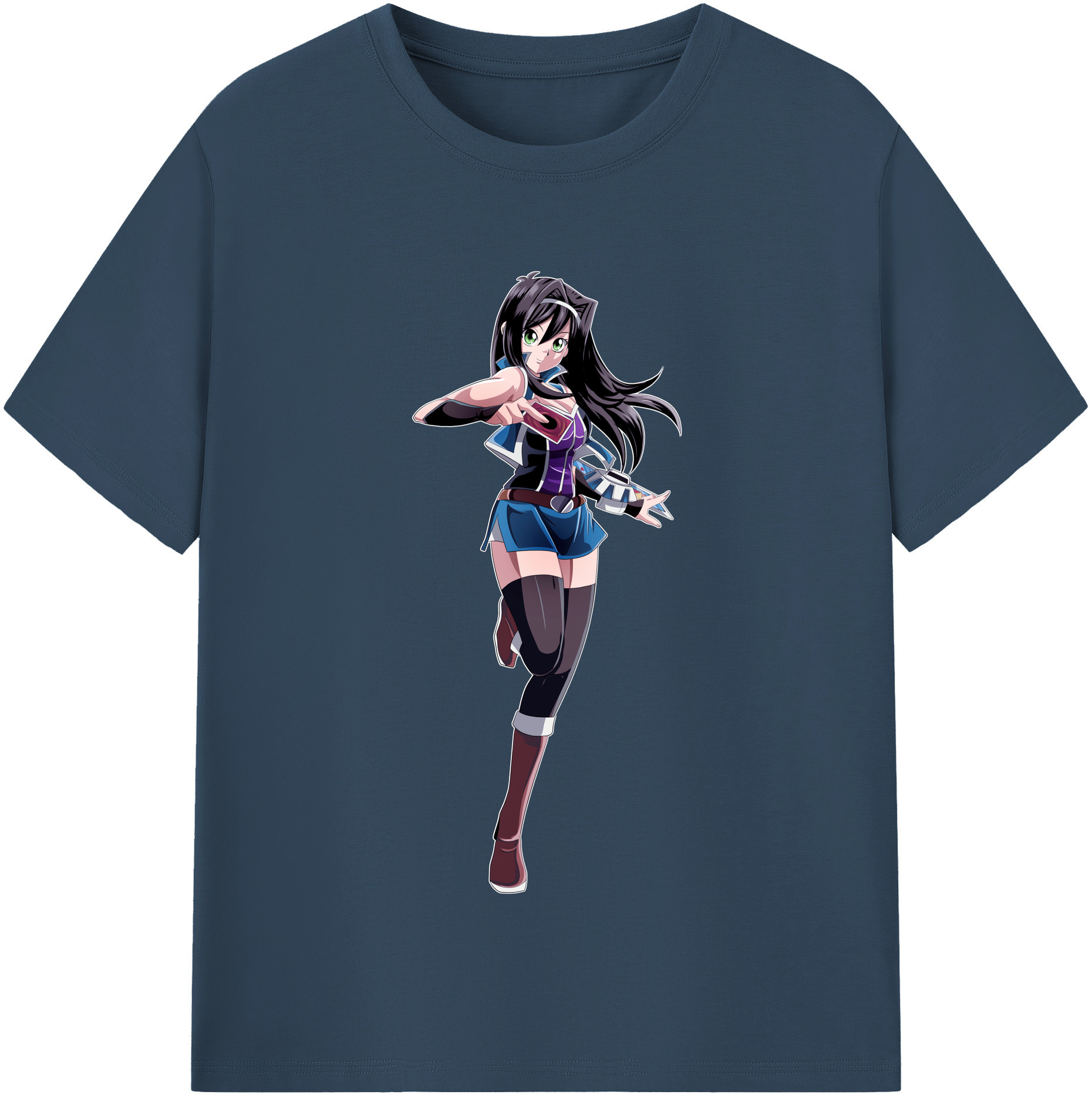 （画像用） 遊☆戯☆王 Yu-Gi-Oh! レディースカジュアルプリントTシャツ（綿100％）