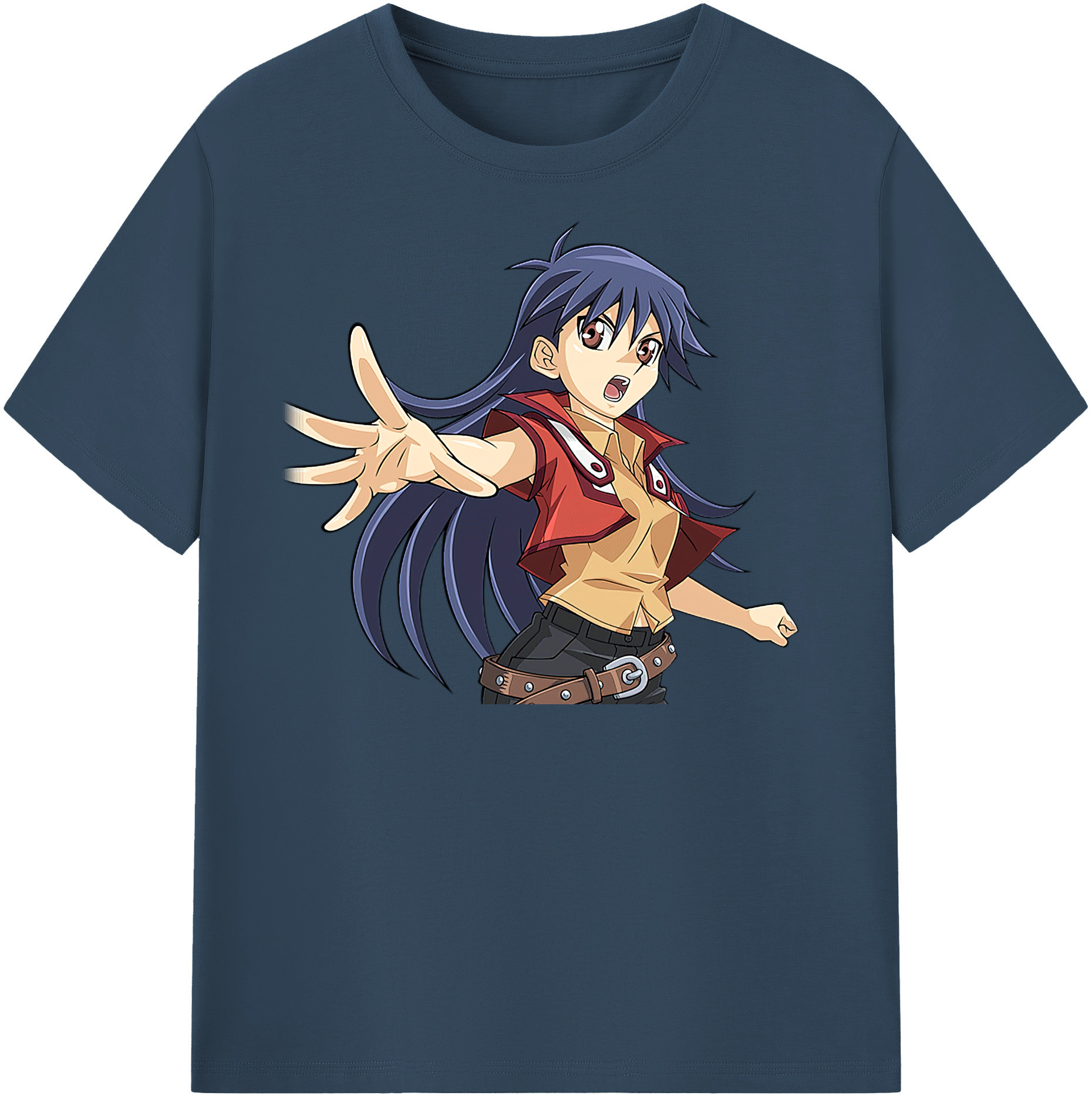 （画像用） 遊☆戯☆王 Yu-Gi-Oh! レディースカジュアルプリントTシャツ（綿100％）