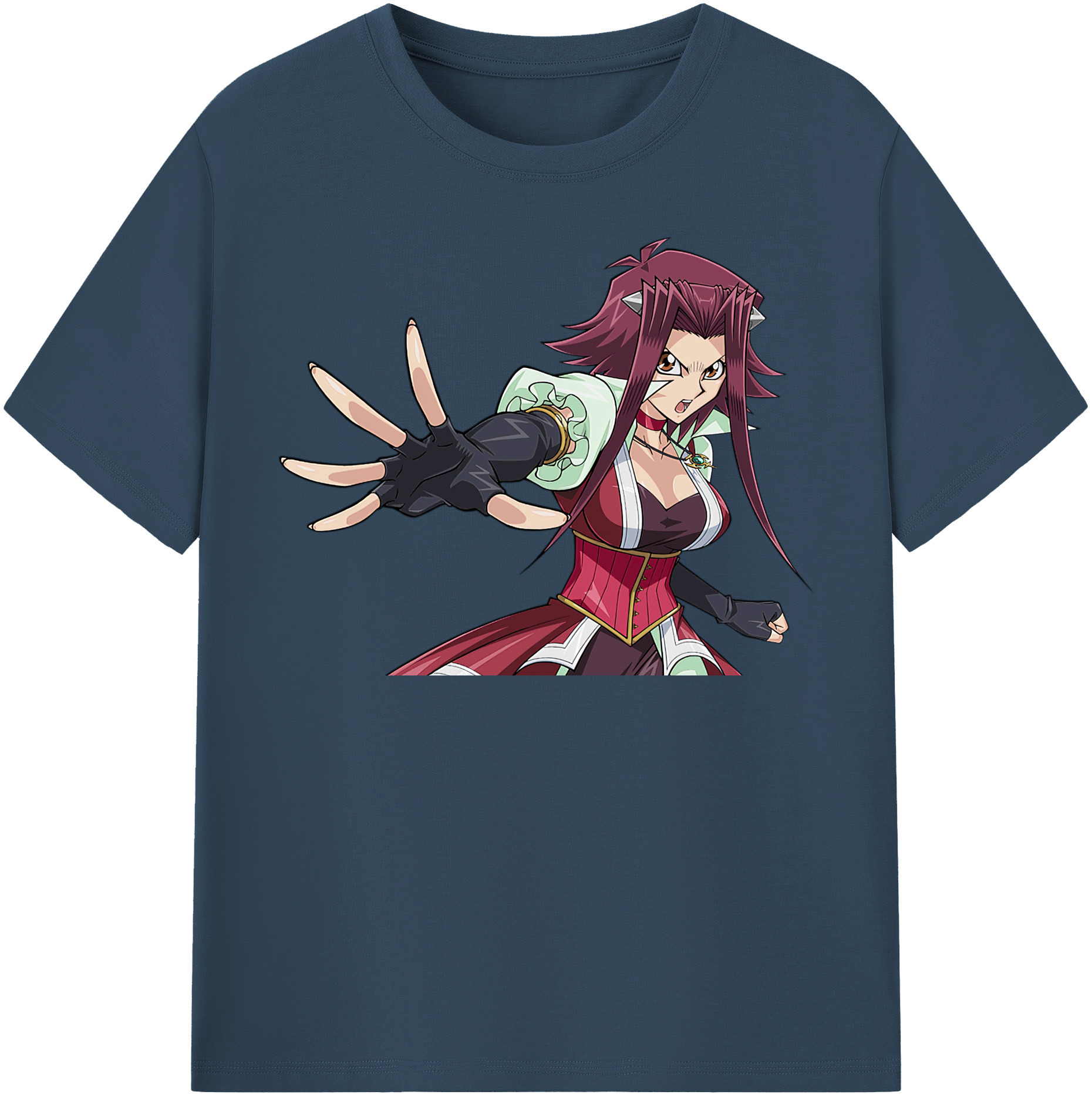 （画像用） 遊☆戯☆王 Yu-Gi-Oh! レディースカジュアルプリントTシャツ（綿100％）