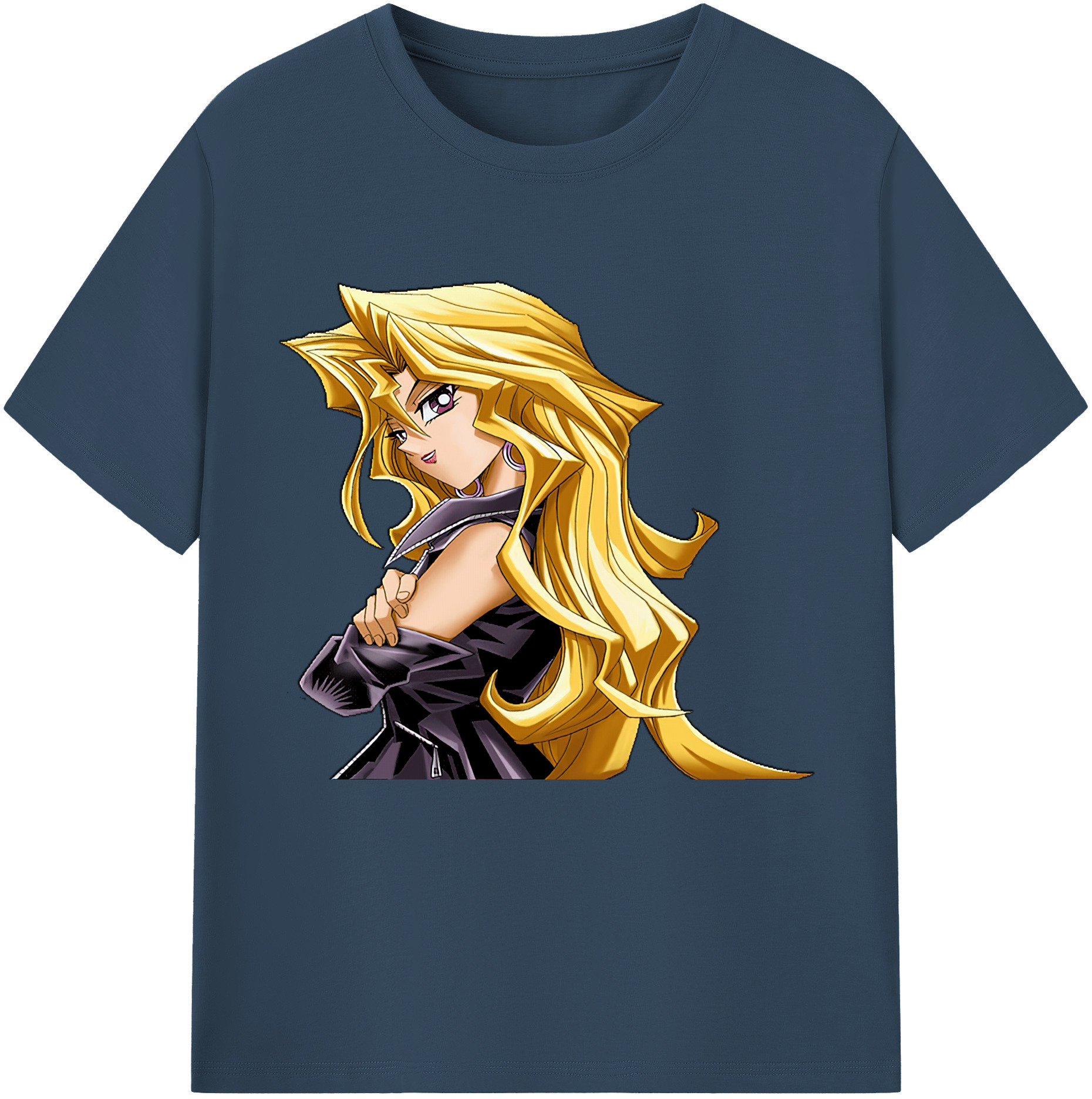 （画像用） 遊☆戯☆王 Yu-Gi-Oh! レディースカジュアルプリントTシャツ（綿100％）