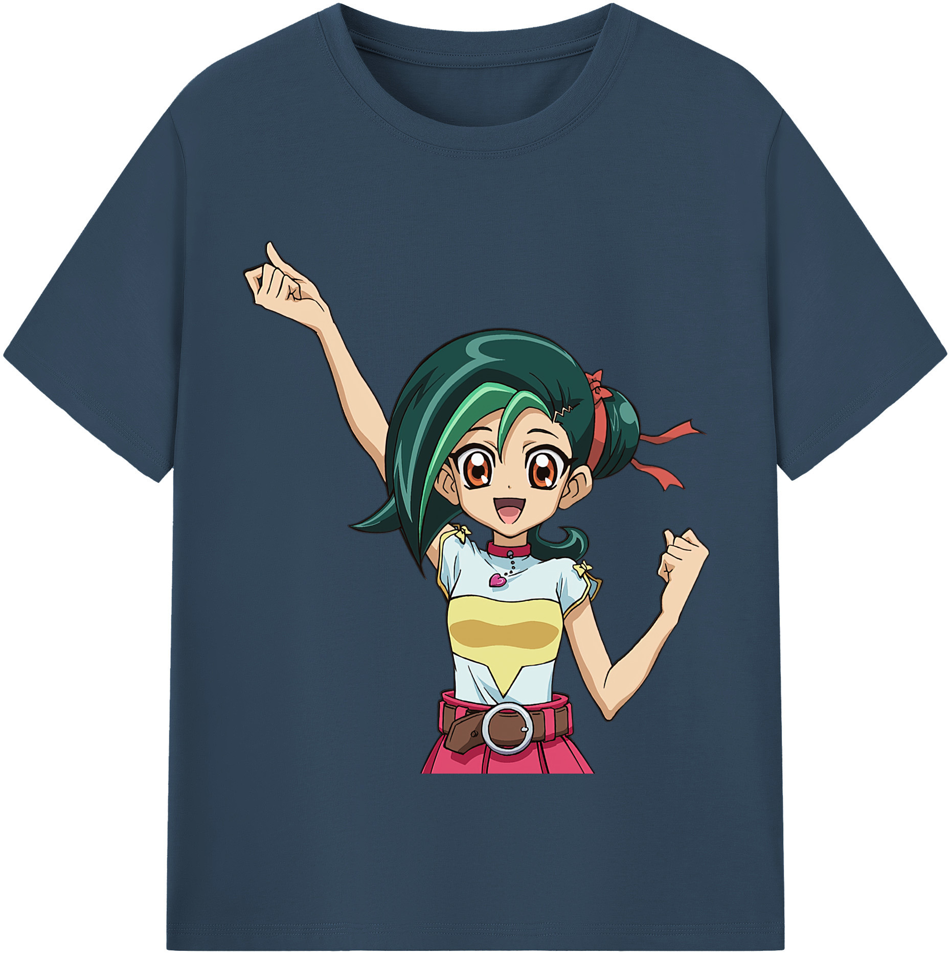 （画像用） 遊☆戯☆王 Yu-Gi-Oh! レディースカジュアルプリントTシャツ（綿100％）
