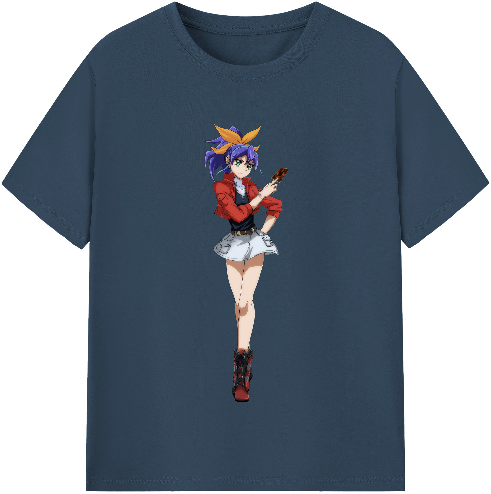 （画像用） 遊☆戯☆王 Yu-Gi-Oh! レディースカジュアルプリントTシャツ（綿100％）