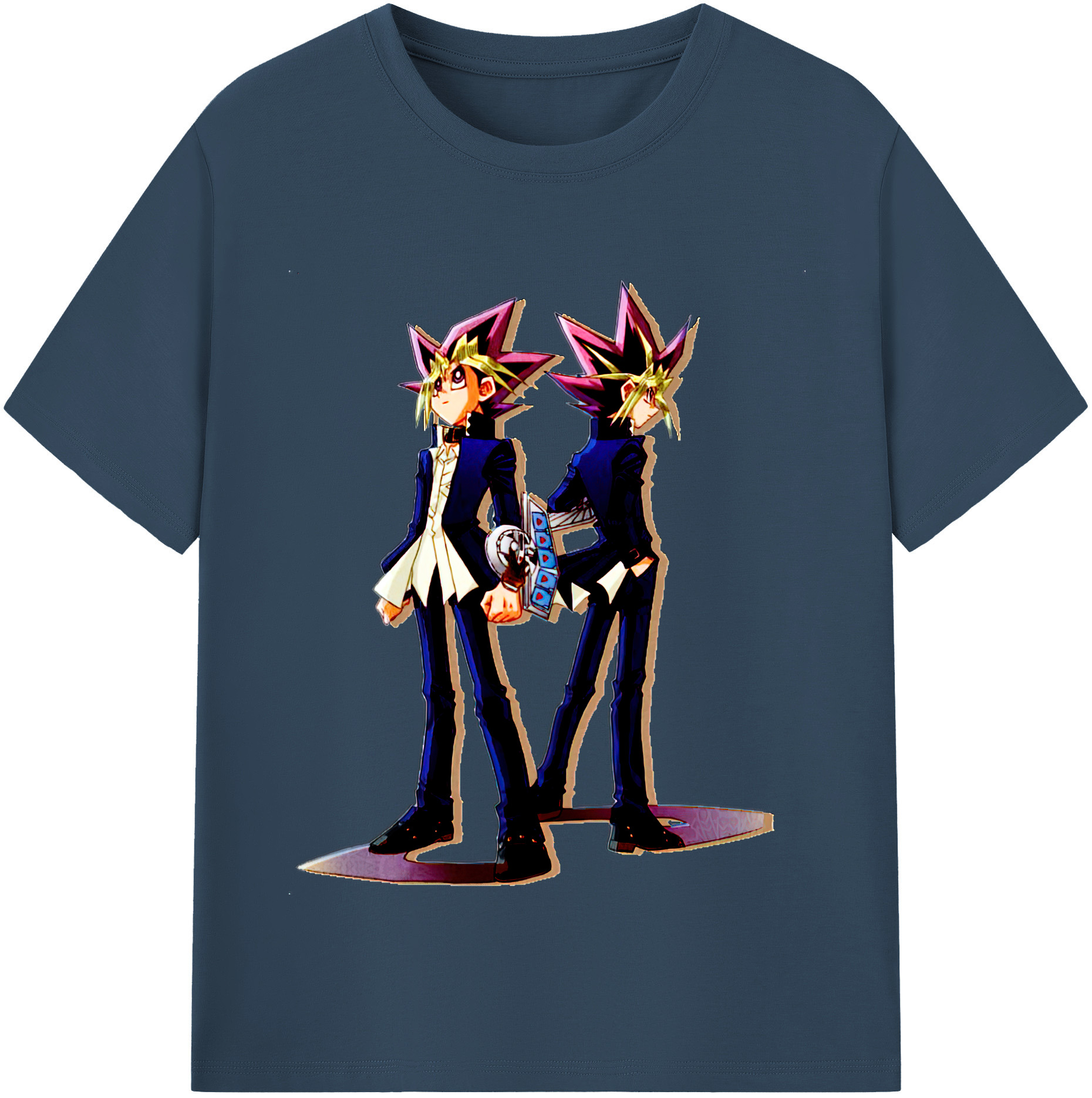 （画像用） 遊☆戯☆王 Yu-Gi-Oh! レディースカジュアルプリントTシャツ（綿100％）