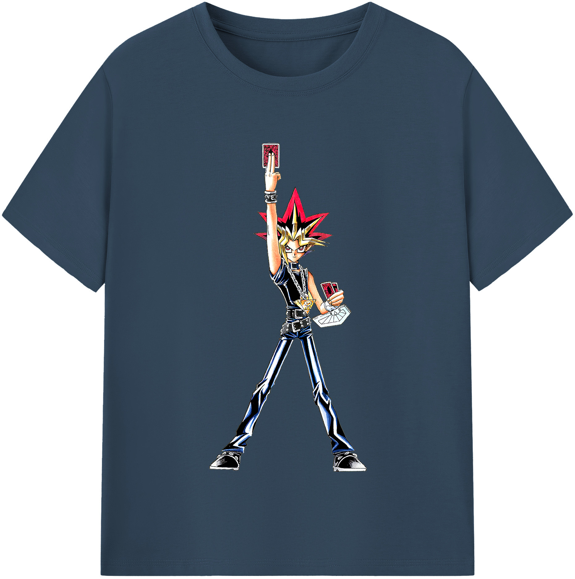 （画像用） 遊☆戯☆王 Yu-Gi-Oh! レディースカジュアルプリントTシャツ（綿100％）