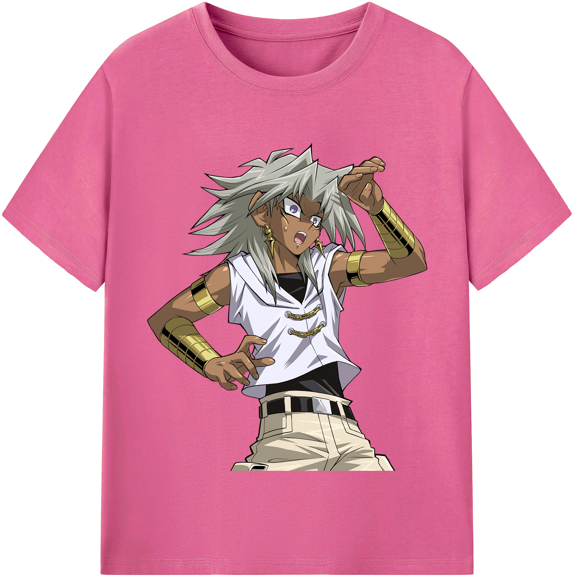 （画像用） 遊☆戯☆王 Yu-Gi-Oh! レディースカジュアルプリントTシャツ（綿100％）