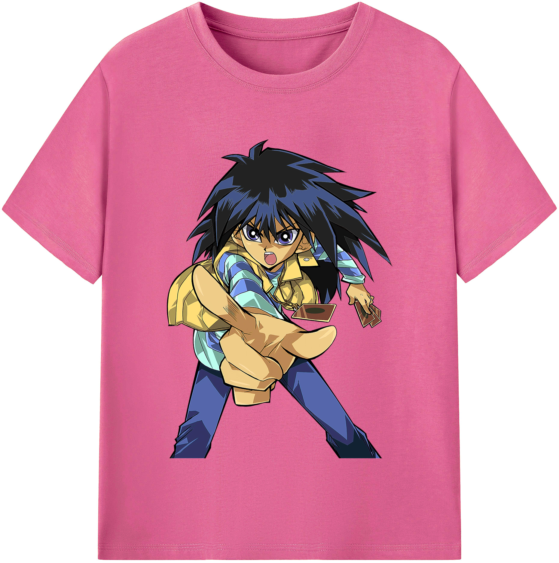 （画像用） 遊☆戯☆王 Yu-Gi-Oh! レディースカジュアルプリントTシャツ（綿100％）