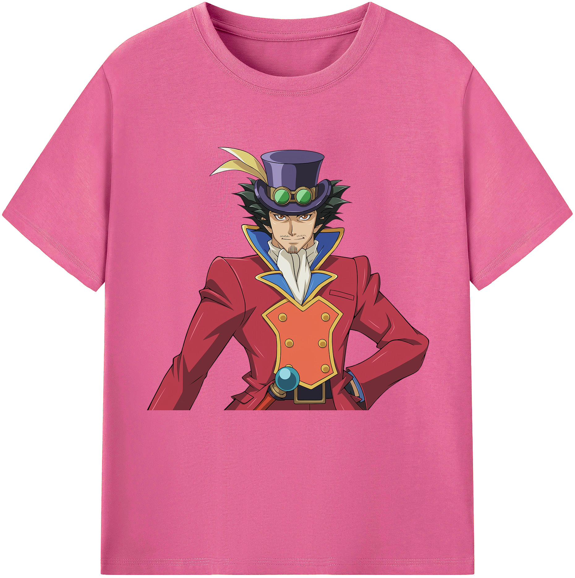 （画像用） 遊☆戯☆王 Yu-Gi-Oh! レディースカジュアルプリントTシャツ（綿100％）