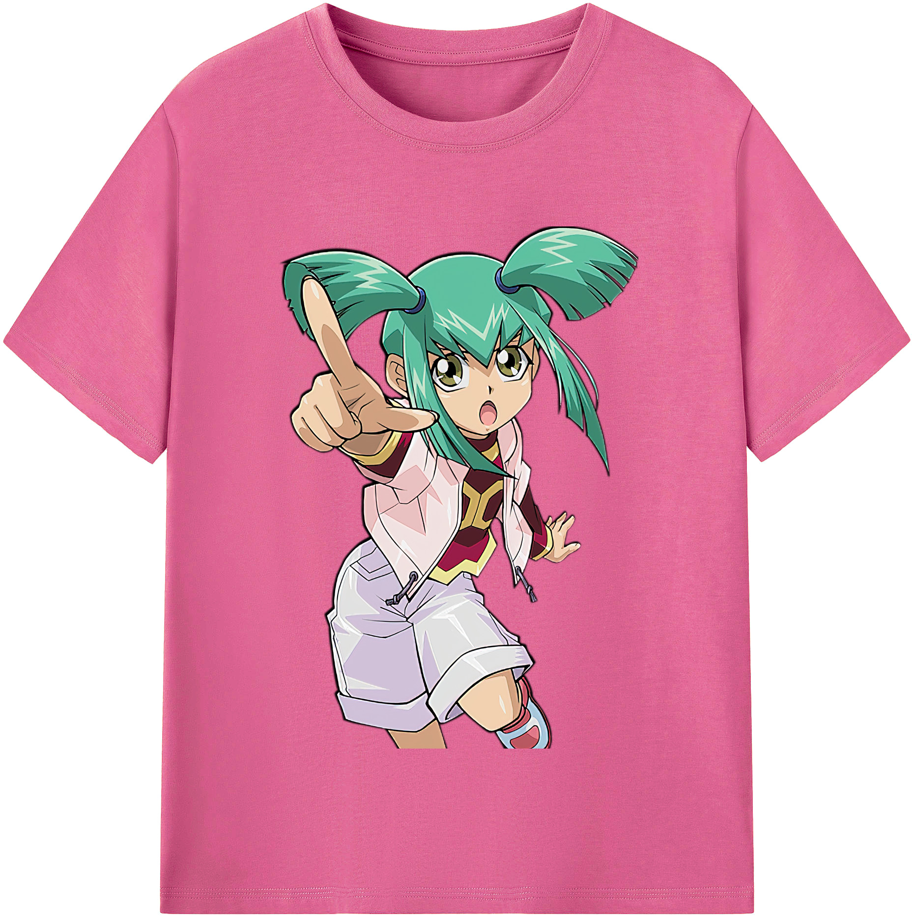 （画像用） 遊☆戯☆王 Yu-Gi-Oh! レディースカジュアルプリントTシャツ（綿100％）