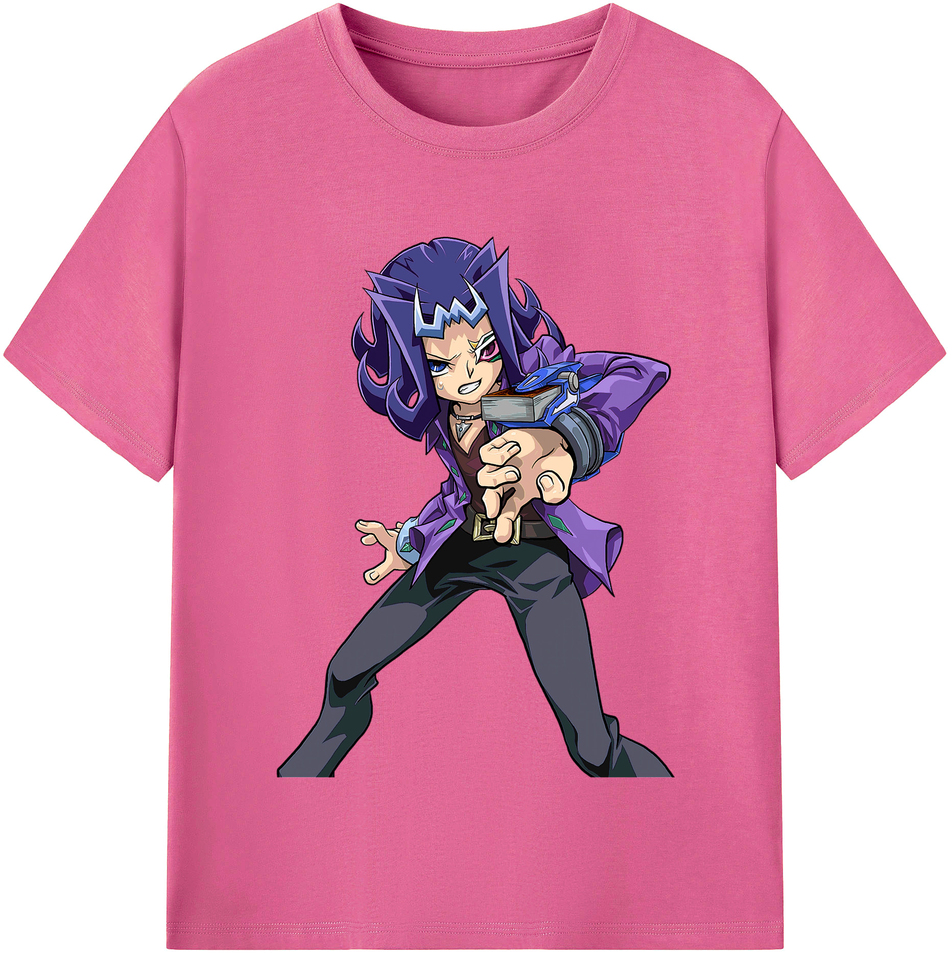 （画像用） 遊☆戯☆王 Yu-Gi-Oh! レディースカジュアルプリントTシャツ（綿100％）
