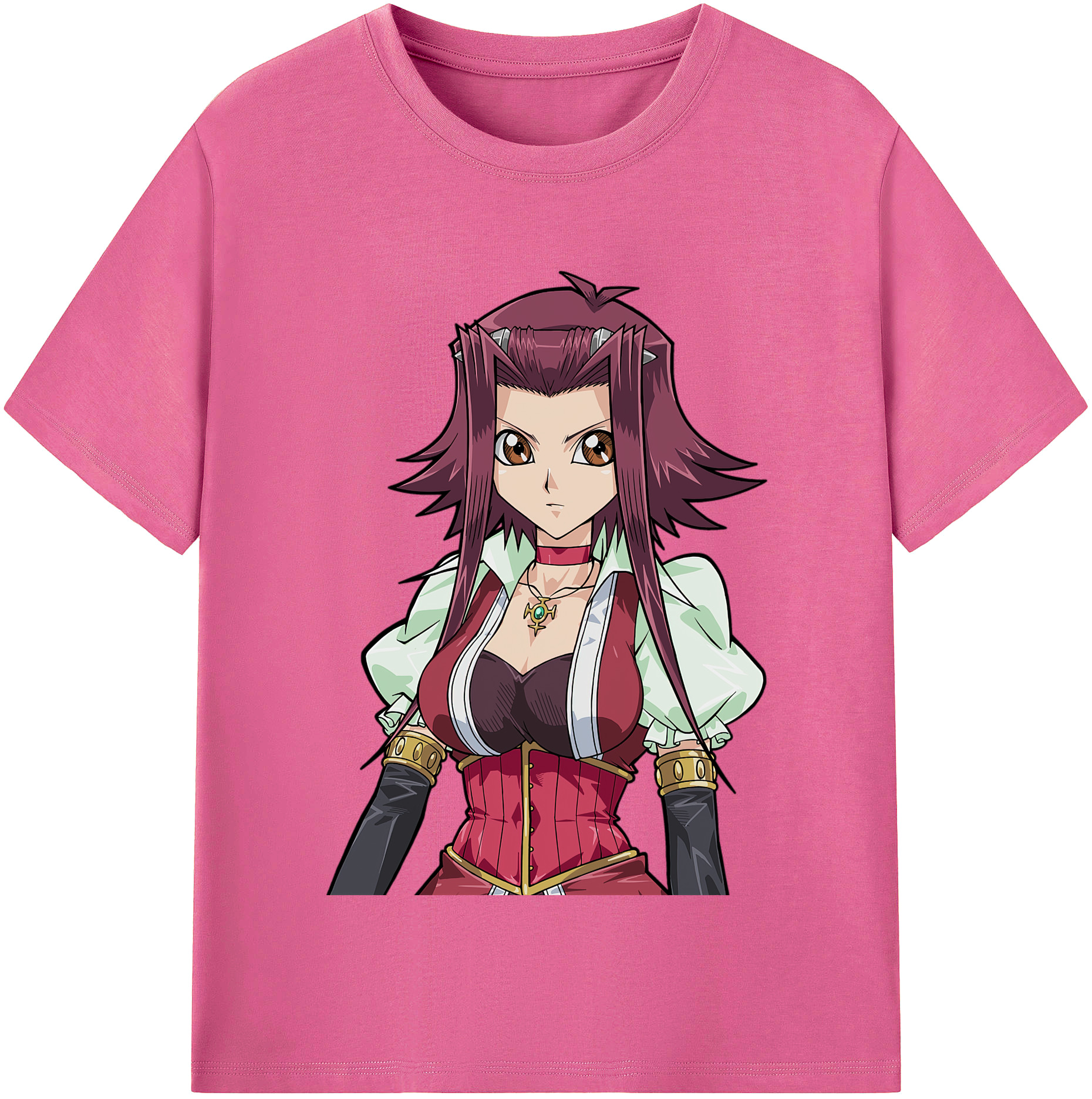 （画像用） 遊☆戯☆王 Yu-Gi-Oh! レディースカジュアルプリントTシャツ（綿100％）