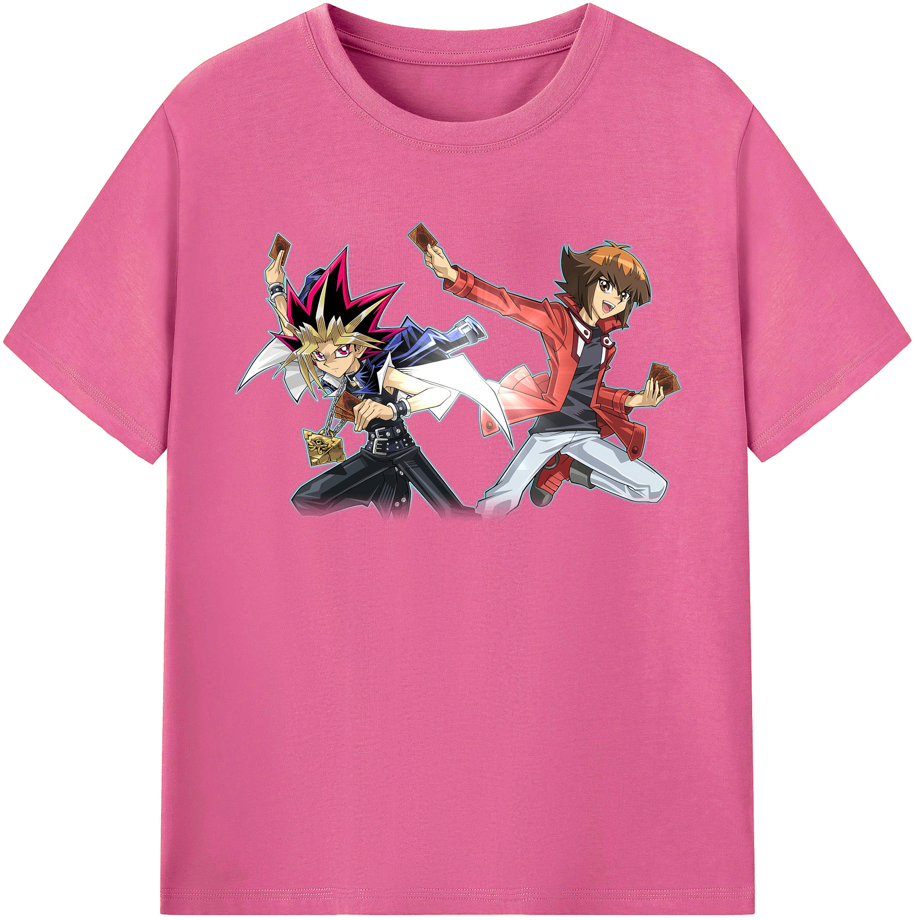 （画像用） 遊☆戯☆王 Yu-Gi-Oh! レディースカジュアルプリントTシャツ（綿100％）