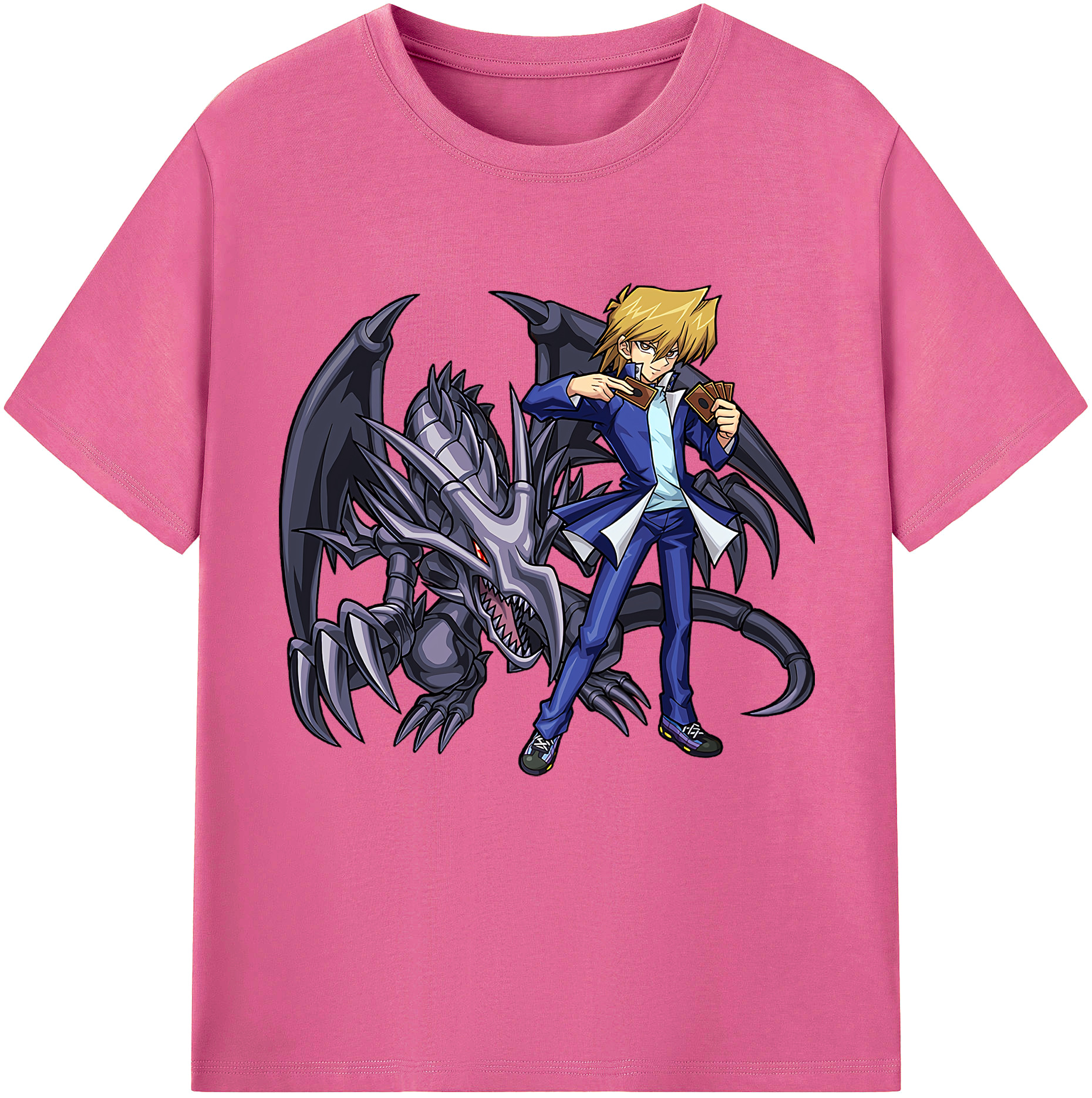 （画像用） 遊☆戯☆王 Yu-Gi-Oh! レディースカジュアルプリントTシャツ（綿100％）