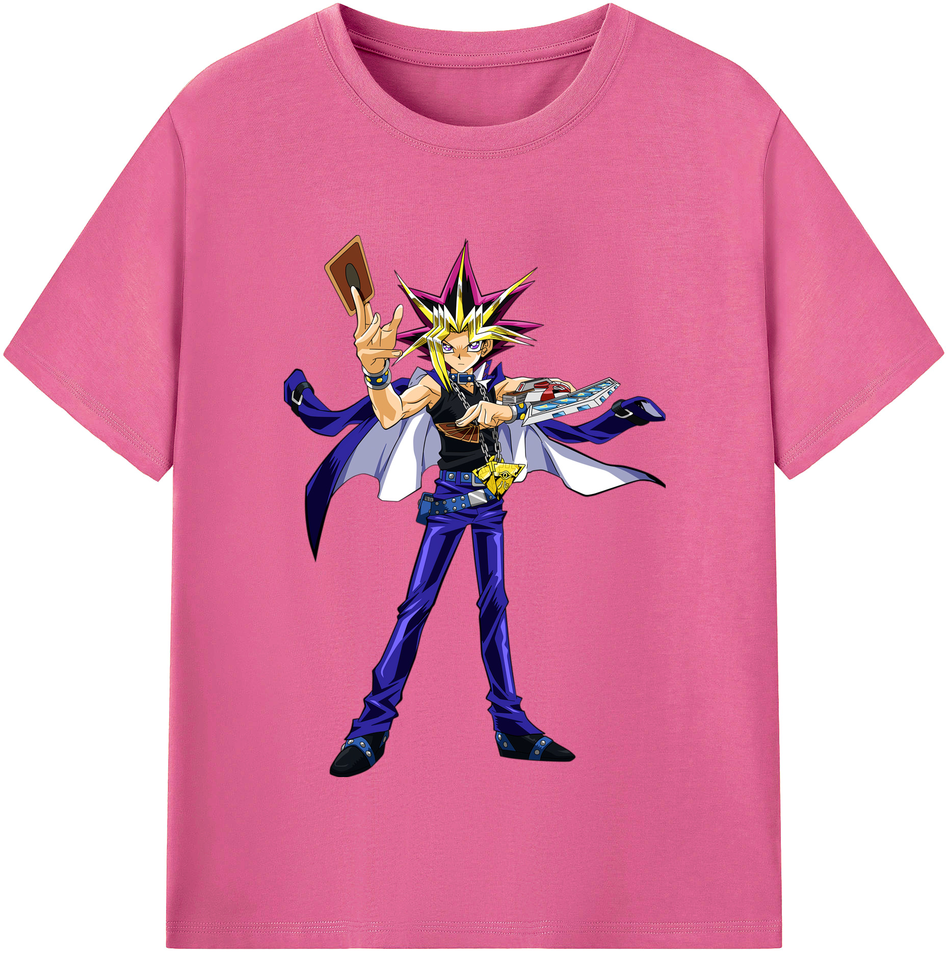 （画像用） 遊☆戯☆王 Yu-Gi-Oh! レディースカジュアルプリントTシャツ（綿100％）