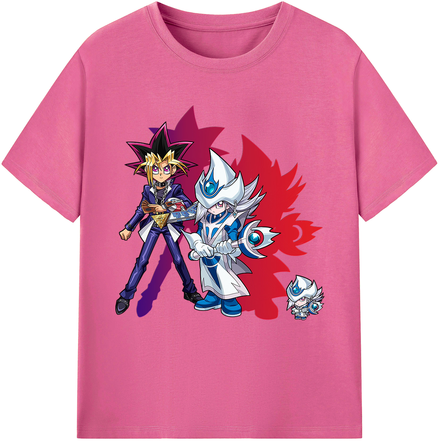 （画像用） 遊☆戯☆王 Yu-Gi-Oh! レディースカジュアルプリントTシャツ（綿100％）