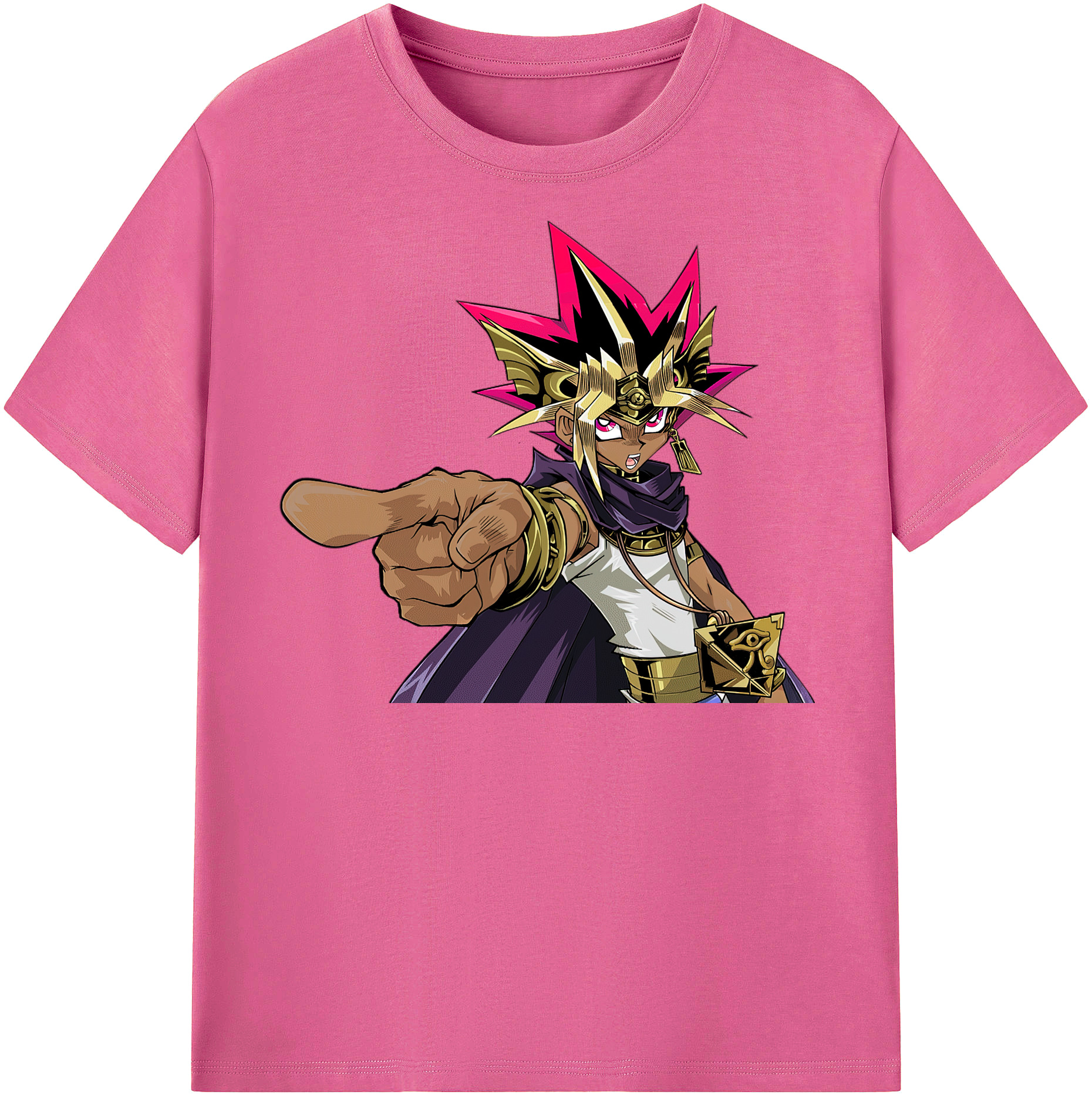 （画像用） 遊☆戯☆王 Yu-Gi-Oh! レディースカジュアルプリントTシャツ（綿100％）