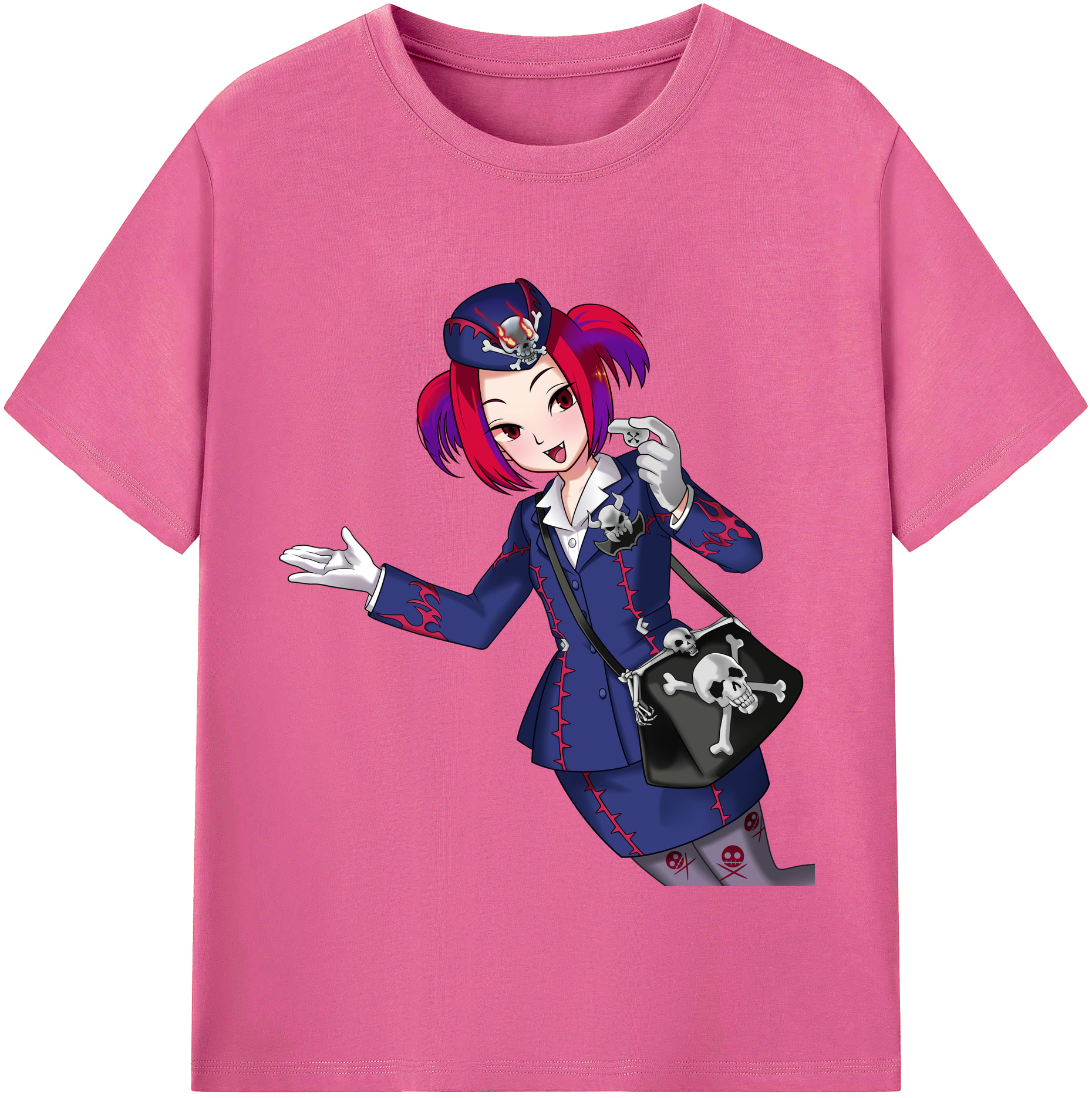 （画像用） 遊☆戯☆王 Yu-Gi-Oh! レディースカジュアルプリントTシャツ（綿100％）