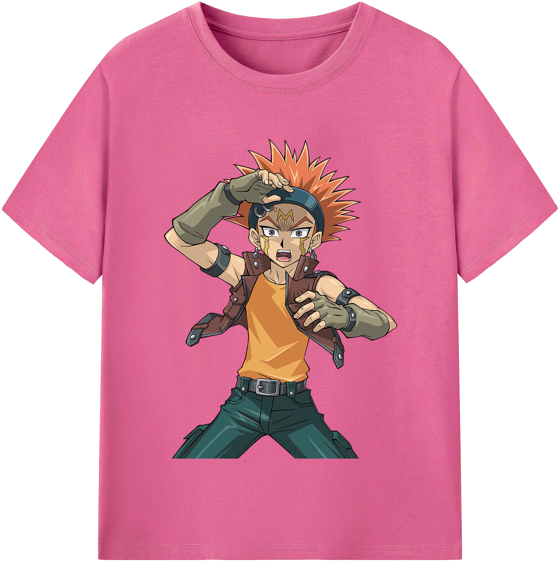 （画像用） 遊☆戯☆王 Yu-Gi-Oh! レディースカジュアルプリントTシャツ（綿100％）
