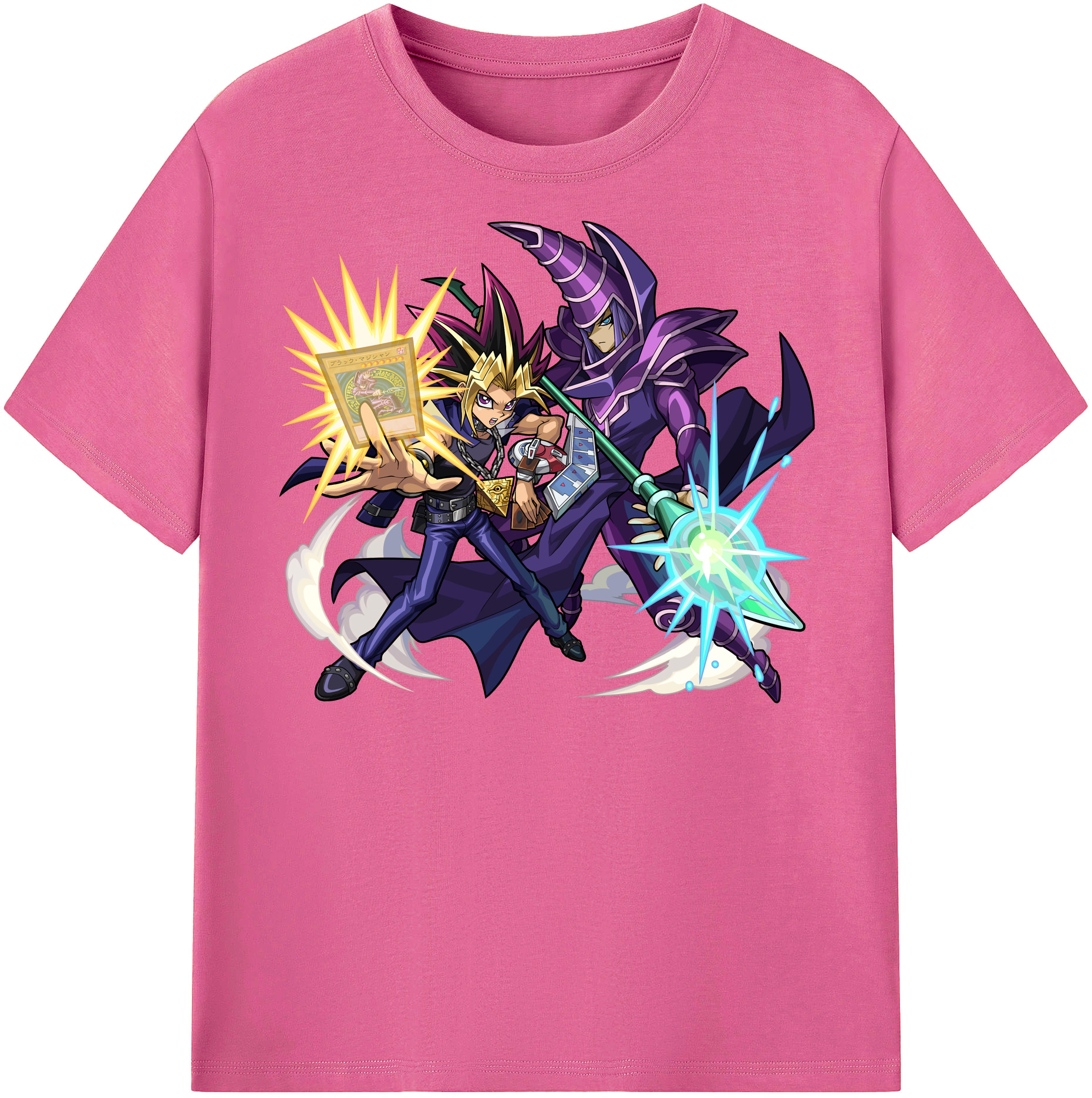 （画像用） 遊☆戯☆王 Yu-Gi-Oh! レディースカジュアルプリントTシャツ（綿100％）