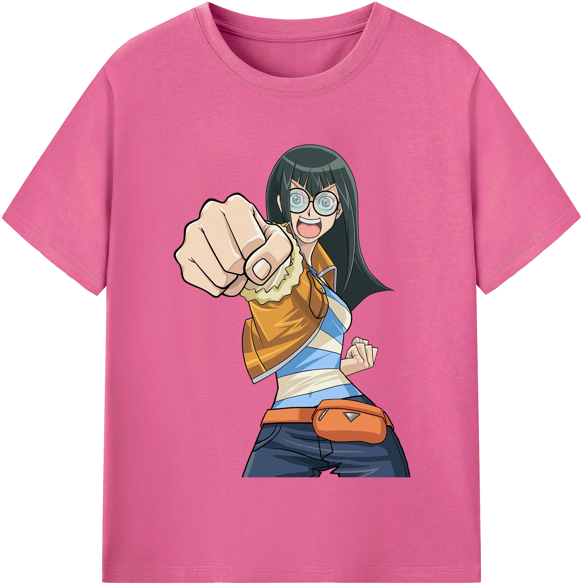 （画像用） 遊☆戯☆王 Yu-Gi-Oh! レディースカジュアルプリントTシャツ（綿100％）