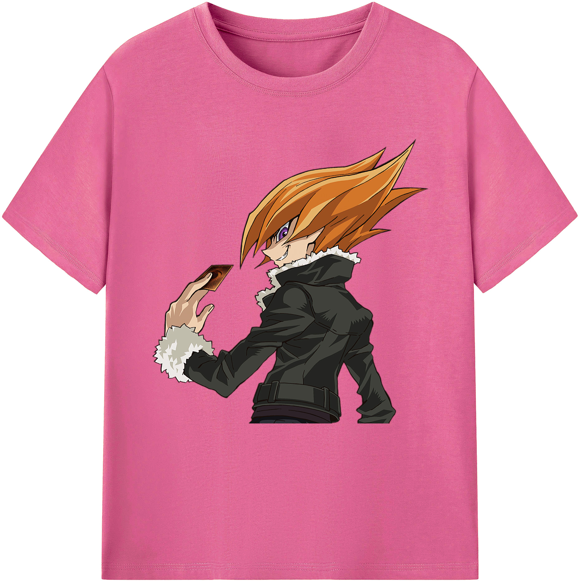 （画像用） 遊☆戯☆王 Yu-Gi-Oh! レディースカジュアルプリントTシャツ（綿100％）