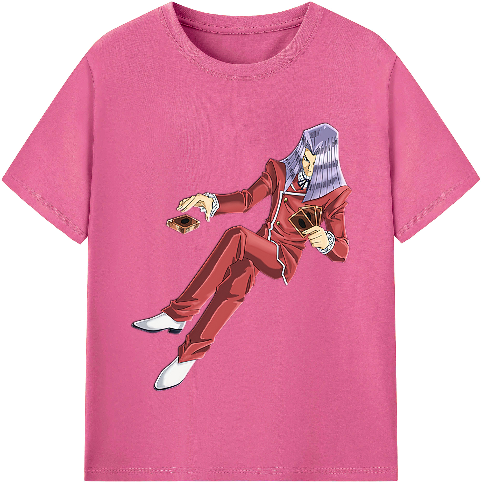 （画像用） 遊☆戯☆王 Yu-Gi-Oh! レディースカジュアルプリントTシャツ（綿100％）