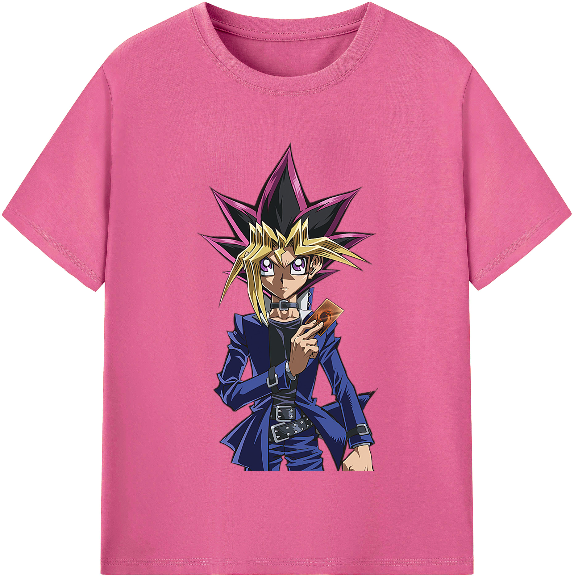 （画像用） 遊☆戯☆王 Yu-Gi-Oh! レディースカジュアルプリントTシャツ（綿100％）