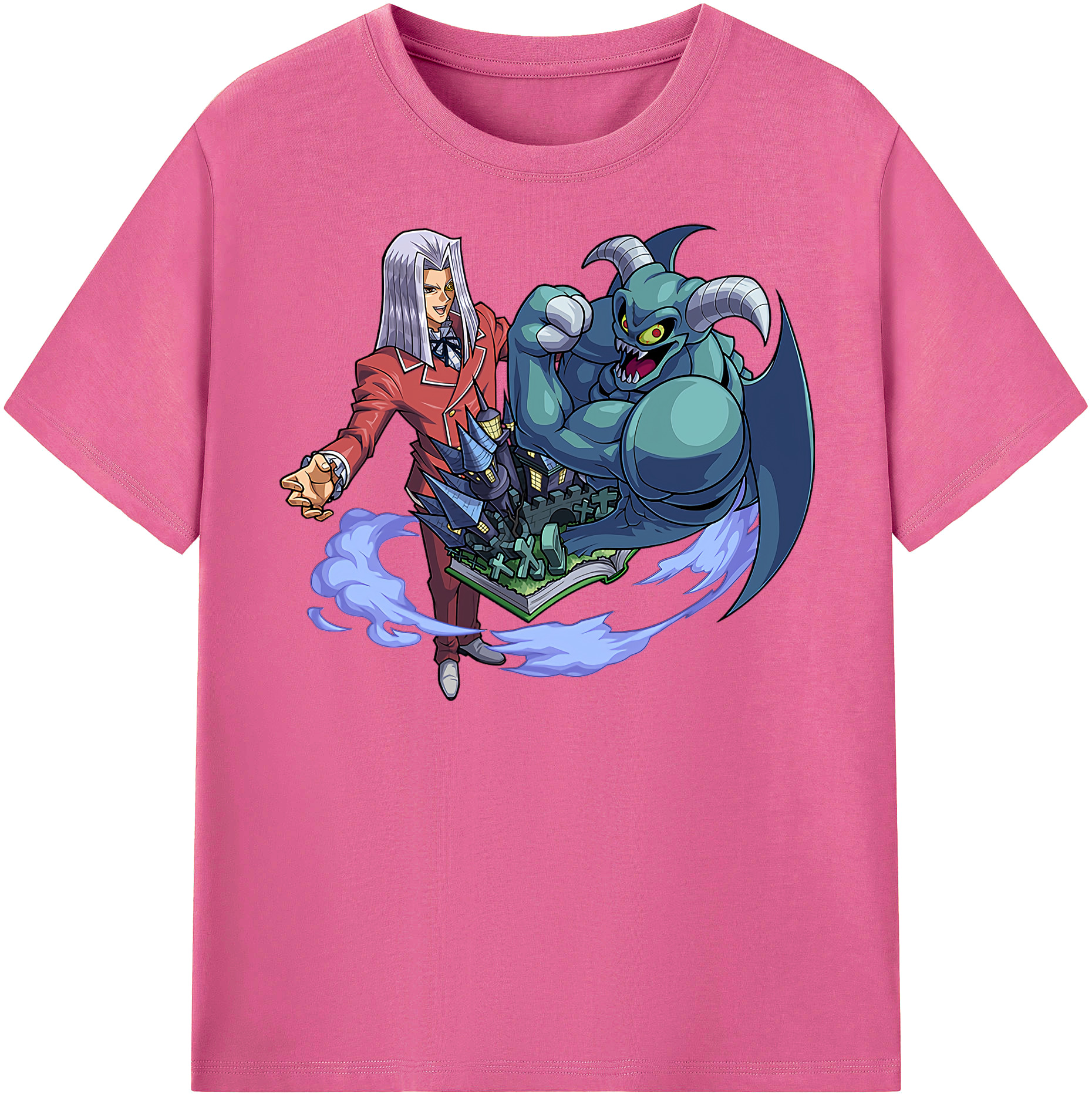 （画像用） 遊☆戯☆王 Yu-Gi-Oh! レディースカジュアルプリントTシャツ（綿100％）