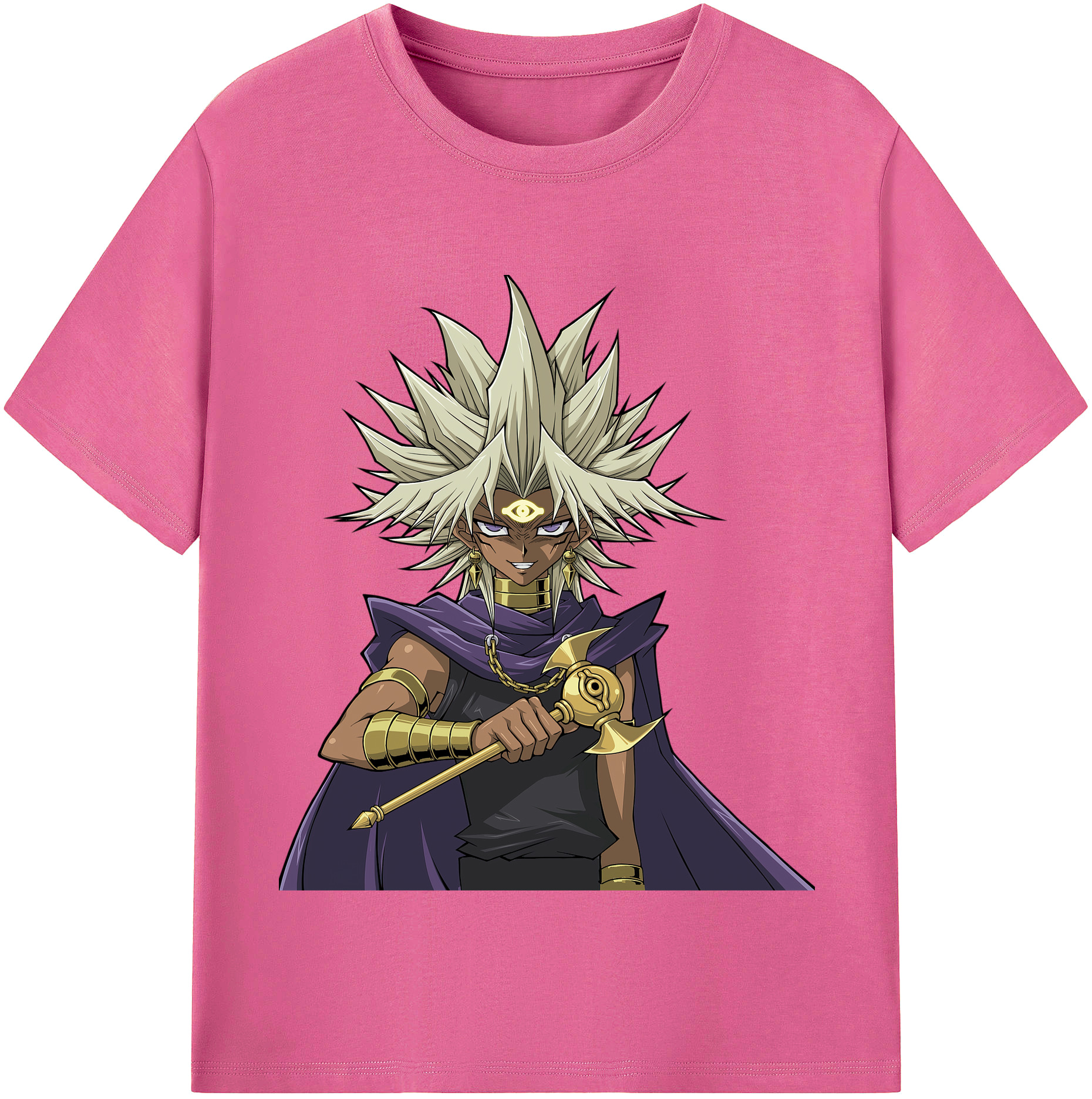 （画像用） 遊☆戯☆王 Yu-Gi-Oh! レディースカジュアルプリントTシャツ（綿100％）