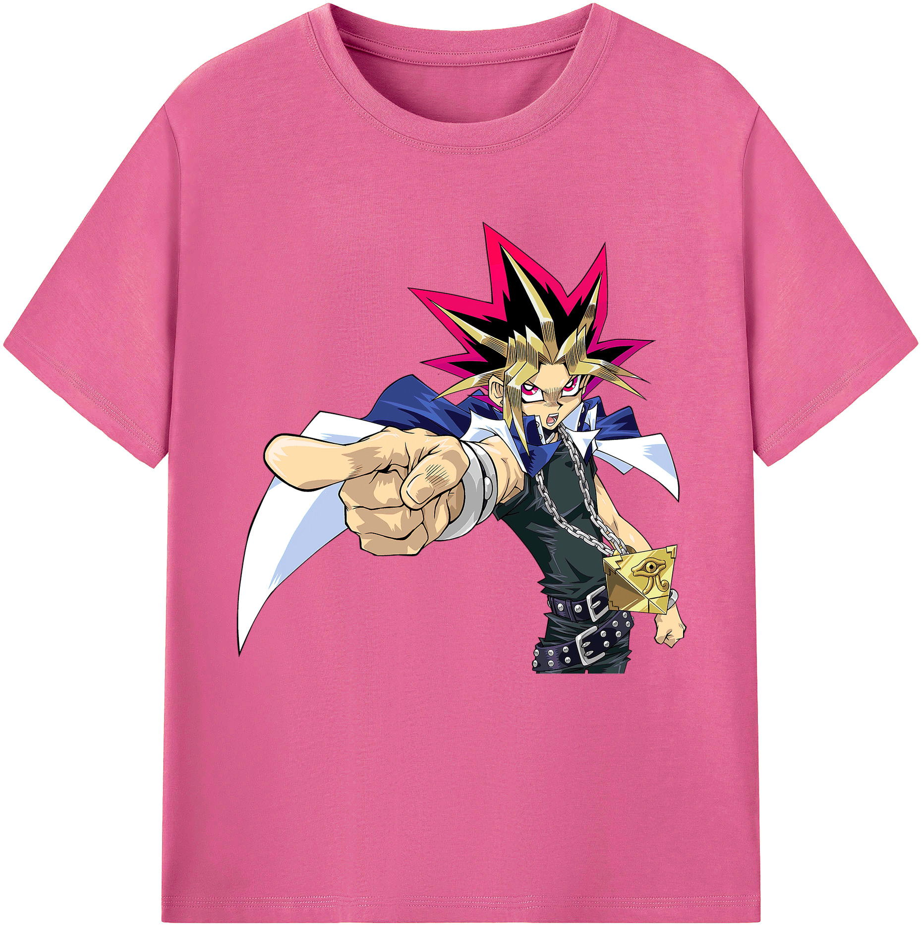 （画像用） 遊☆戯☆王 Yu-Gi-Oh! レディースカジュアルプリントTシャツ（綿100％）