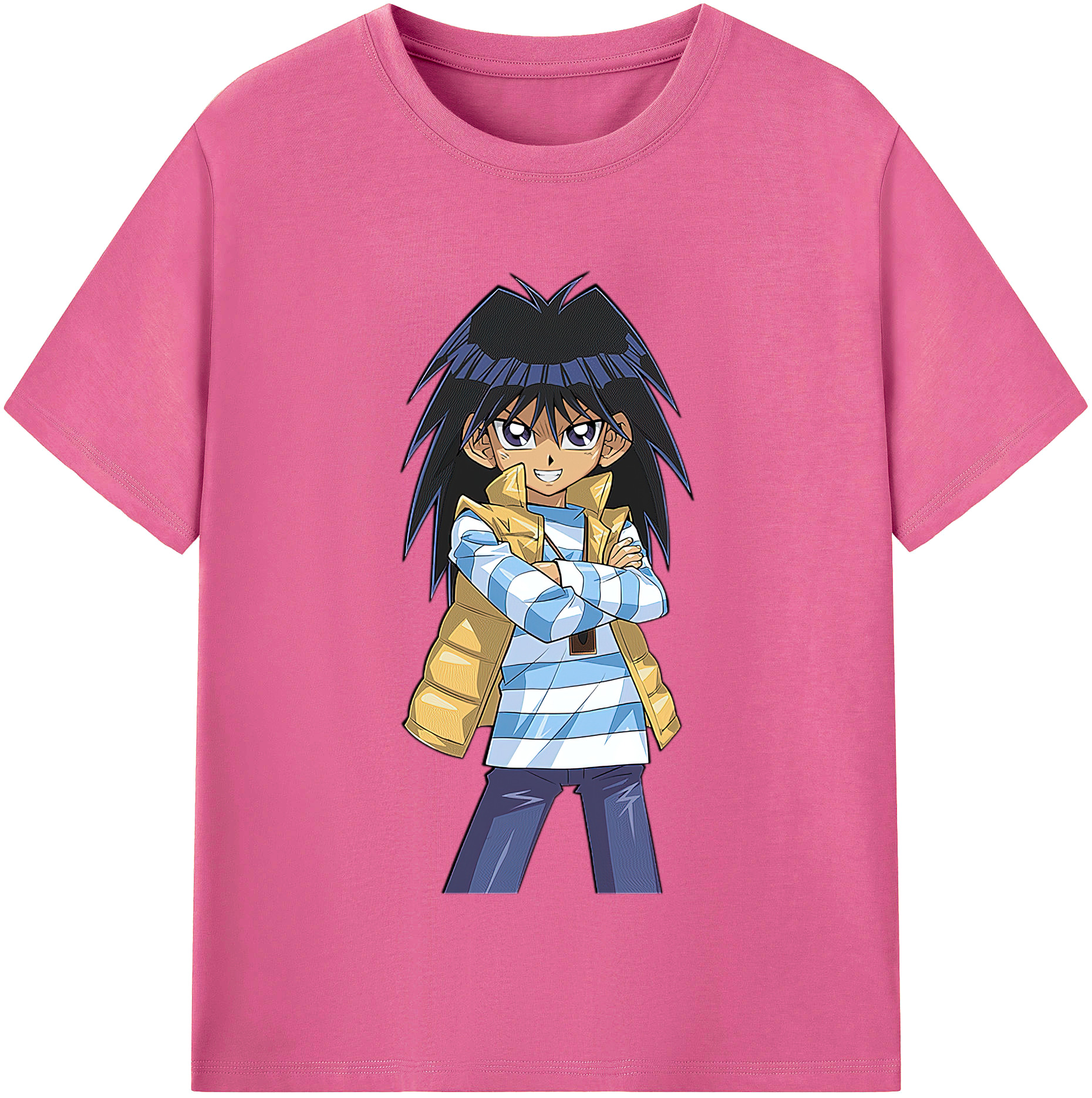 （画像用） 遊☆戯☆王 Yu-Gi-Oh! レディースカジュアルプリントTシャツ（綿100％）