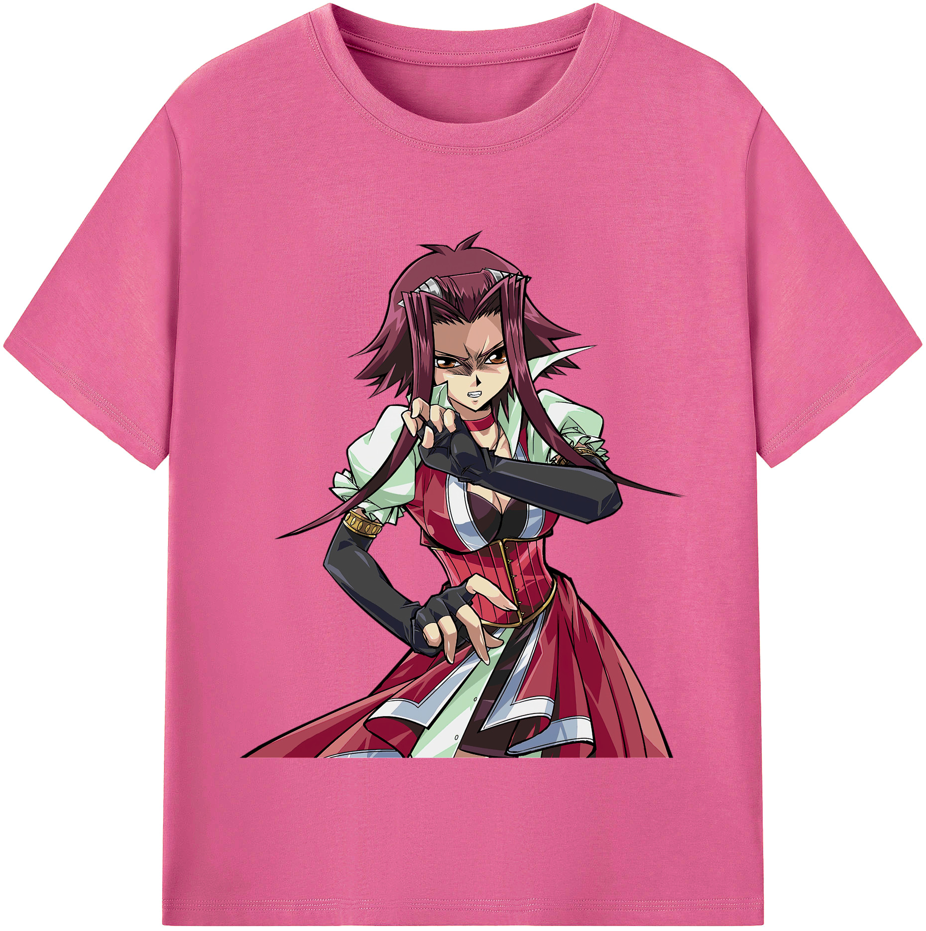 （画像用） 遊☆戯☆王 Yu-Gi-Oh! レディースカジュアルプリントTシャツ（綿100％）
