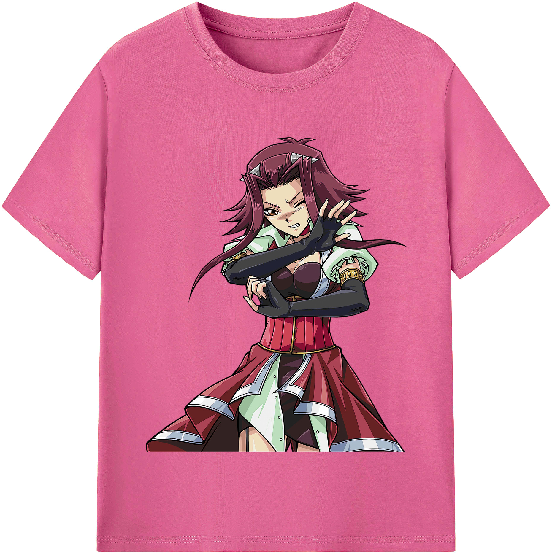 （画像用） 遊☆戯☆王 Yu-Gi-Oh! レディースカジュアルプリントTシャツ（綿100％）