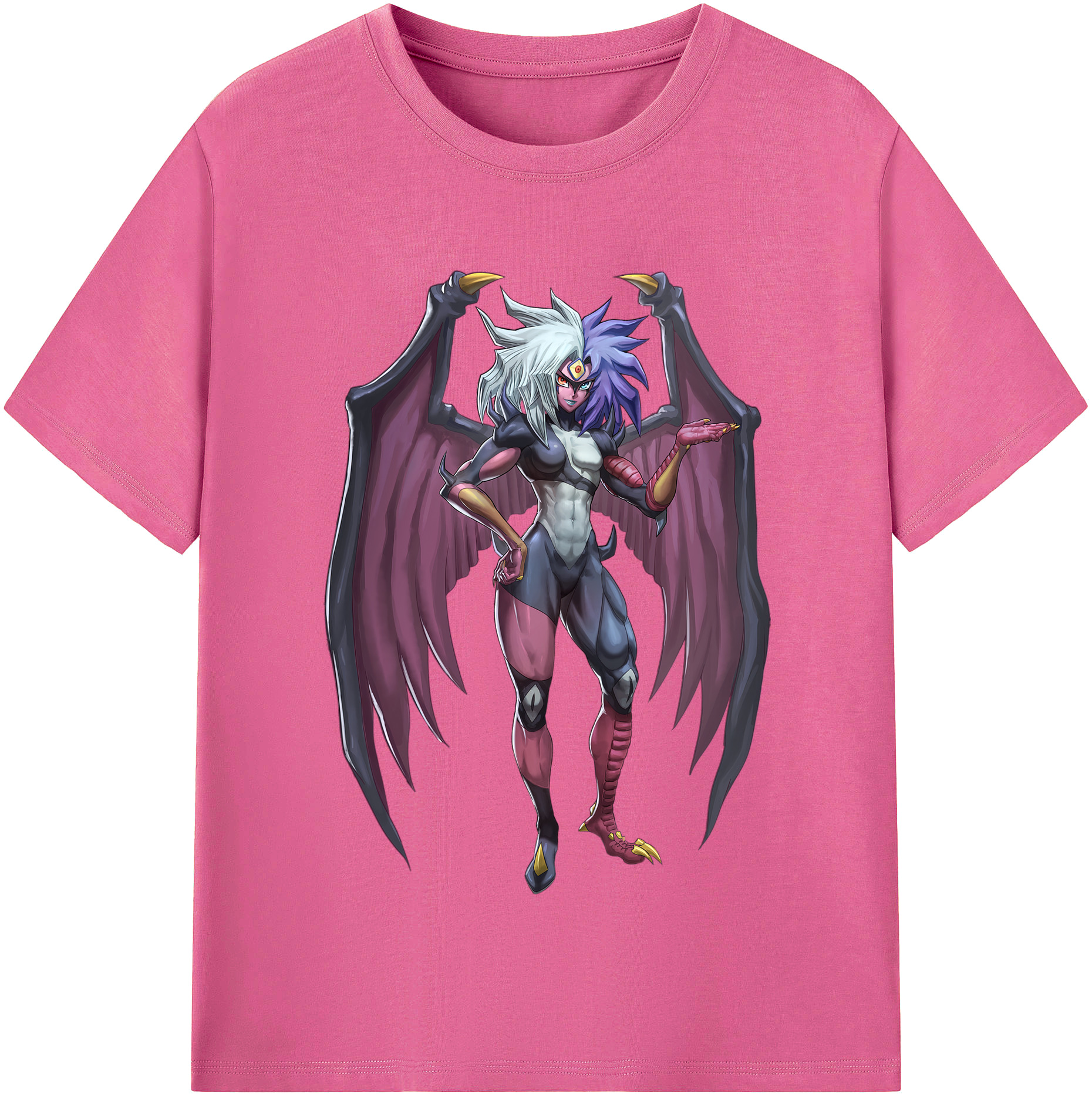 （画像用） 遊☆戯☆王 Yu-Gi-Oh! レディースカジュアルプリントTシャツ（綿100％）