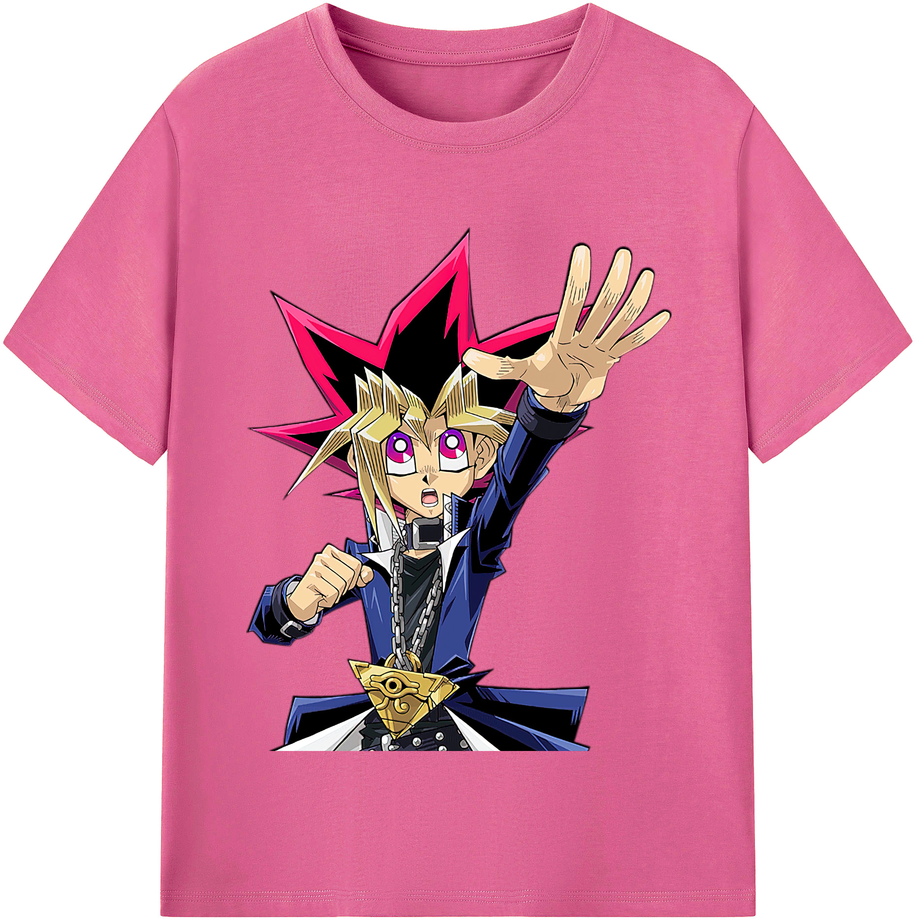 （画像用） 遊☆戯☆王 Yu-Gi-Oh! レディースカジュアルプリントTシャツ（綿100％）