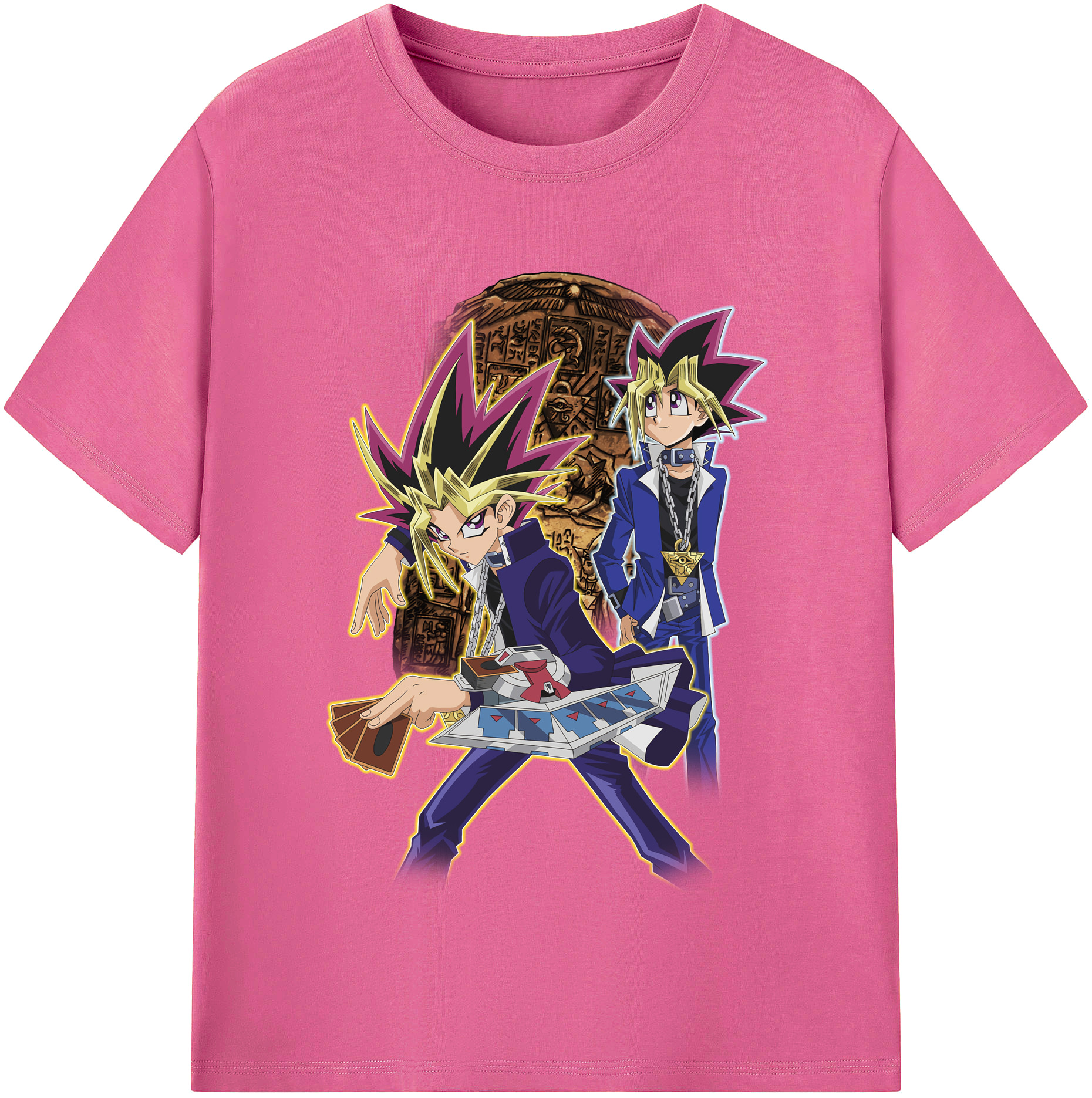 （画像用） 遊☆戯☆王 Yu-Gi-Oh! レディースカジュアルプリントTシャツ（綿100％）