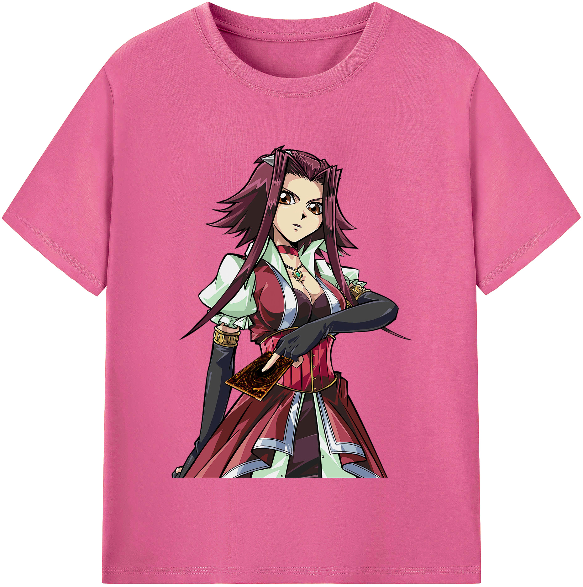 （画像用） 遊☆戯☆王 Yu-Gi-Oh! レディースカジュアルプリントTシャツ（綿100％）