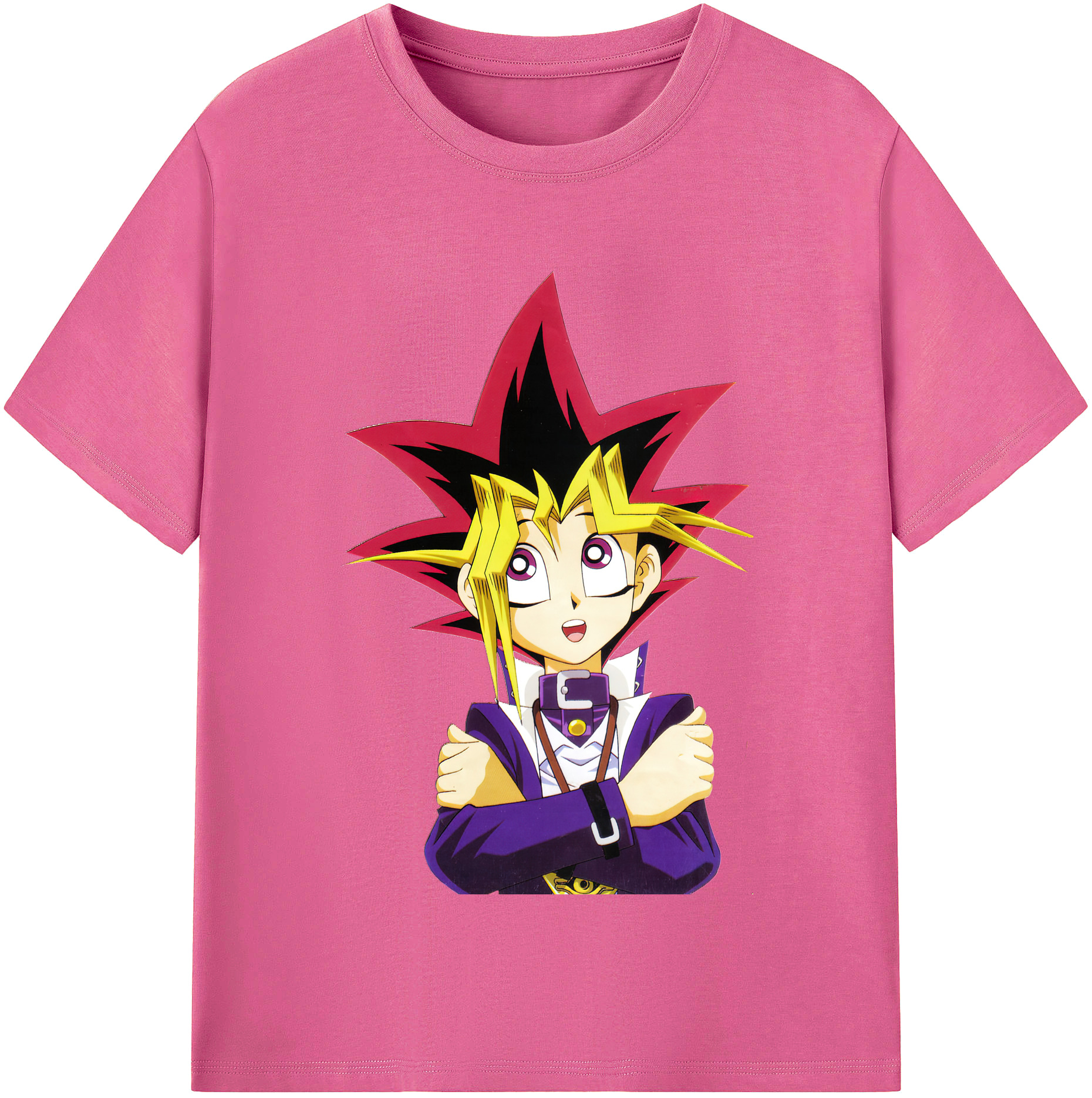 （画像用） 遊☆戯☆王 Yu-Gi-Oh! レディースカジュアルプリントTシャツ（綿100％）