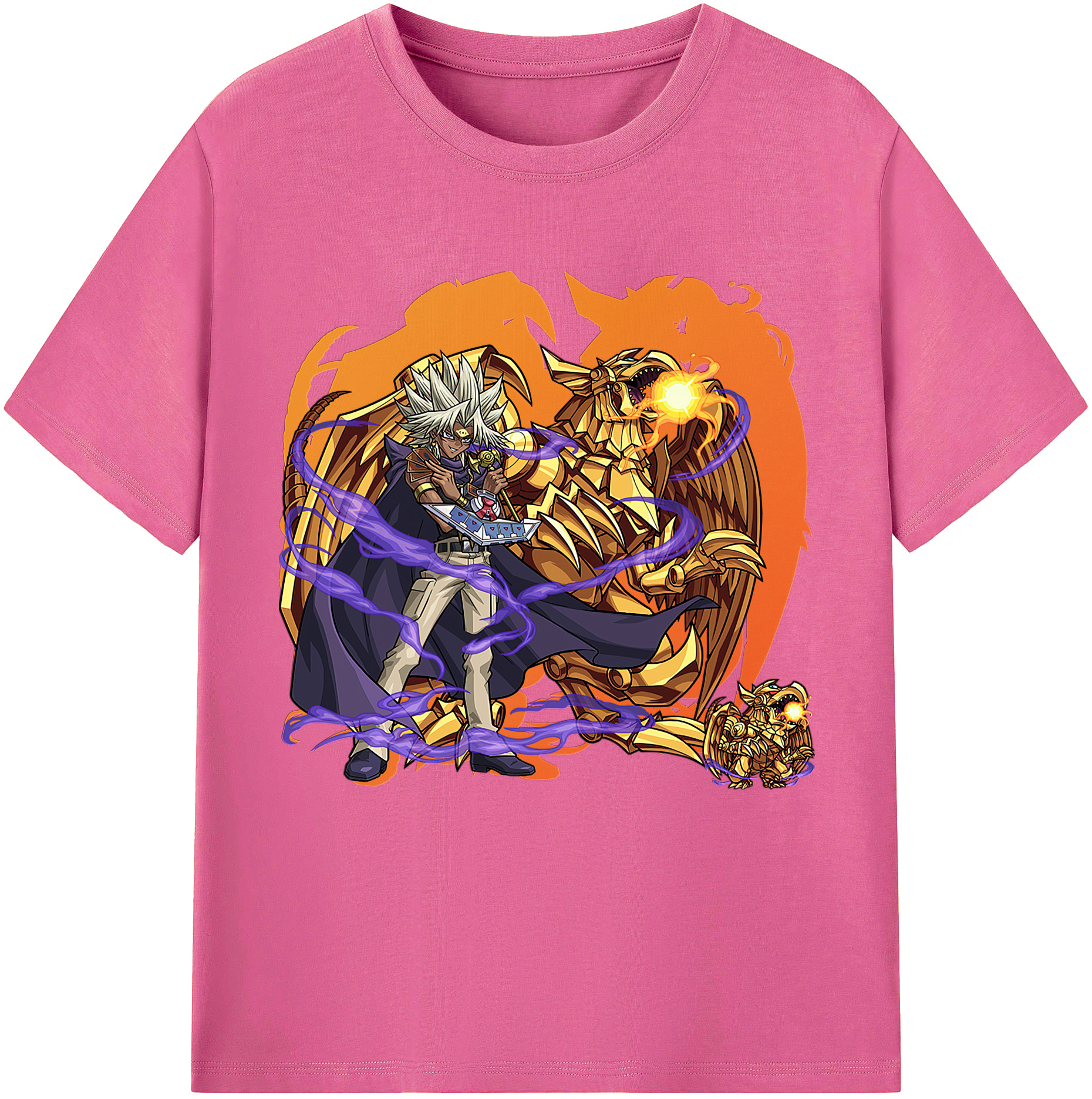 （画像用） 遊☆戯☆王 Yu-Gi-Oh! レディースカジュアルプリントTシャツ（綿100％）