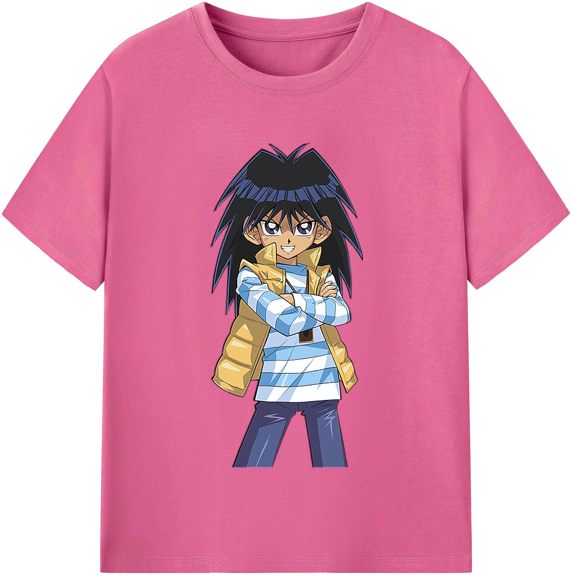 （画像用） 遊☆戯☆王 Yu-Gi-Oh! レディースカジュアルプリントTシャツ（綿100％）