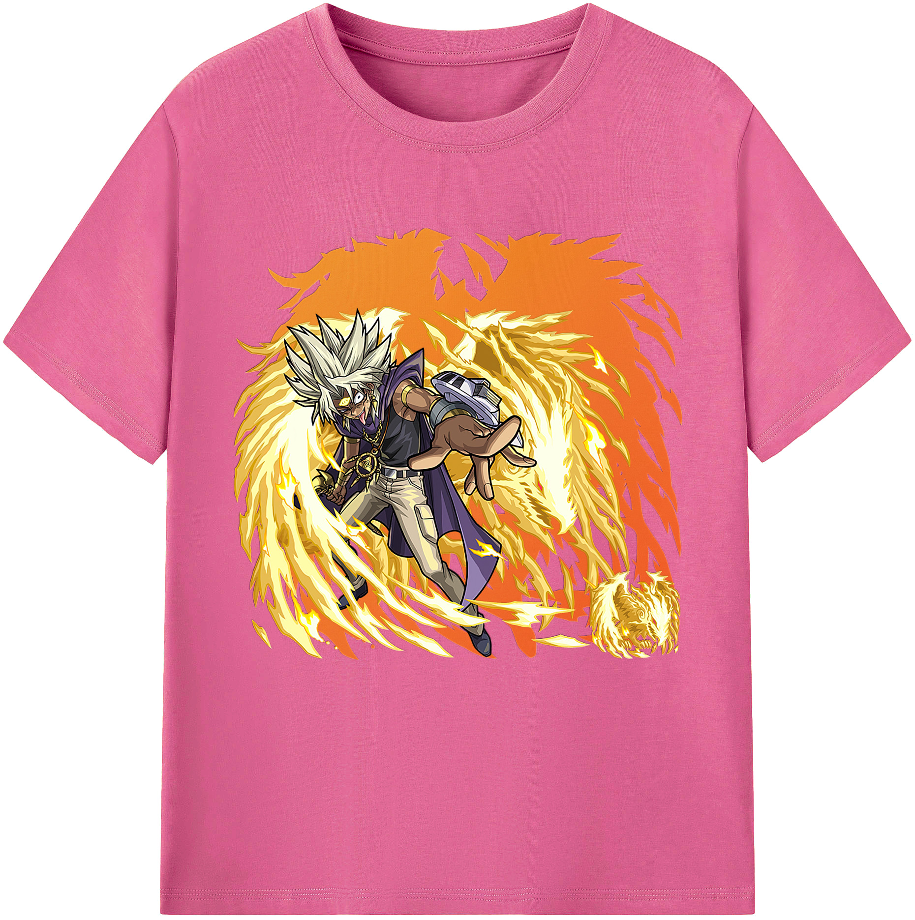 （画像用） 遊☆戯☆王 Yu-Gi-Oh! レディースカジュアルプリントTシャツ（綿100％）